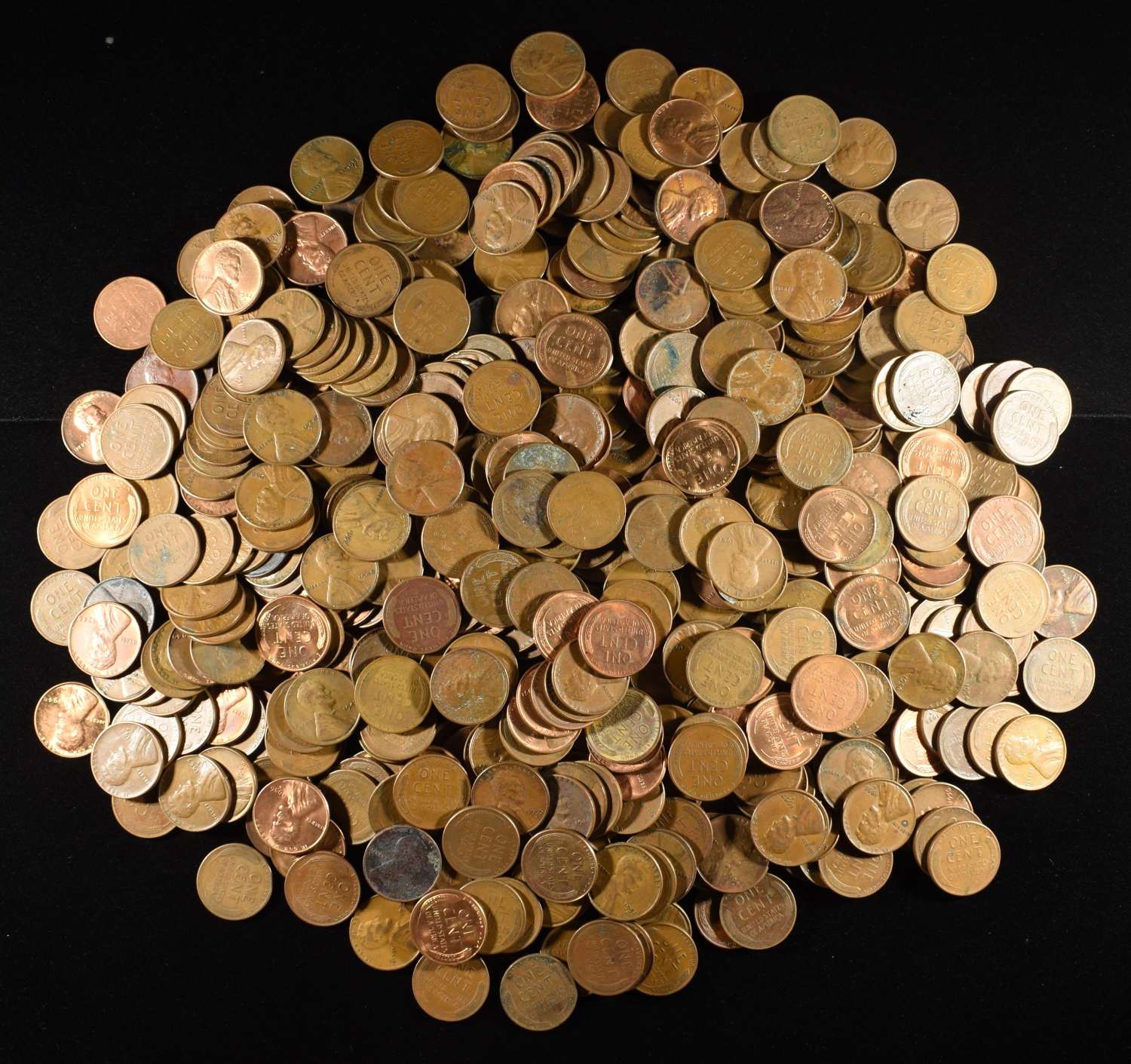 (500) 40'S & 50'S WHEAT CENTS