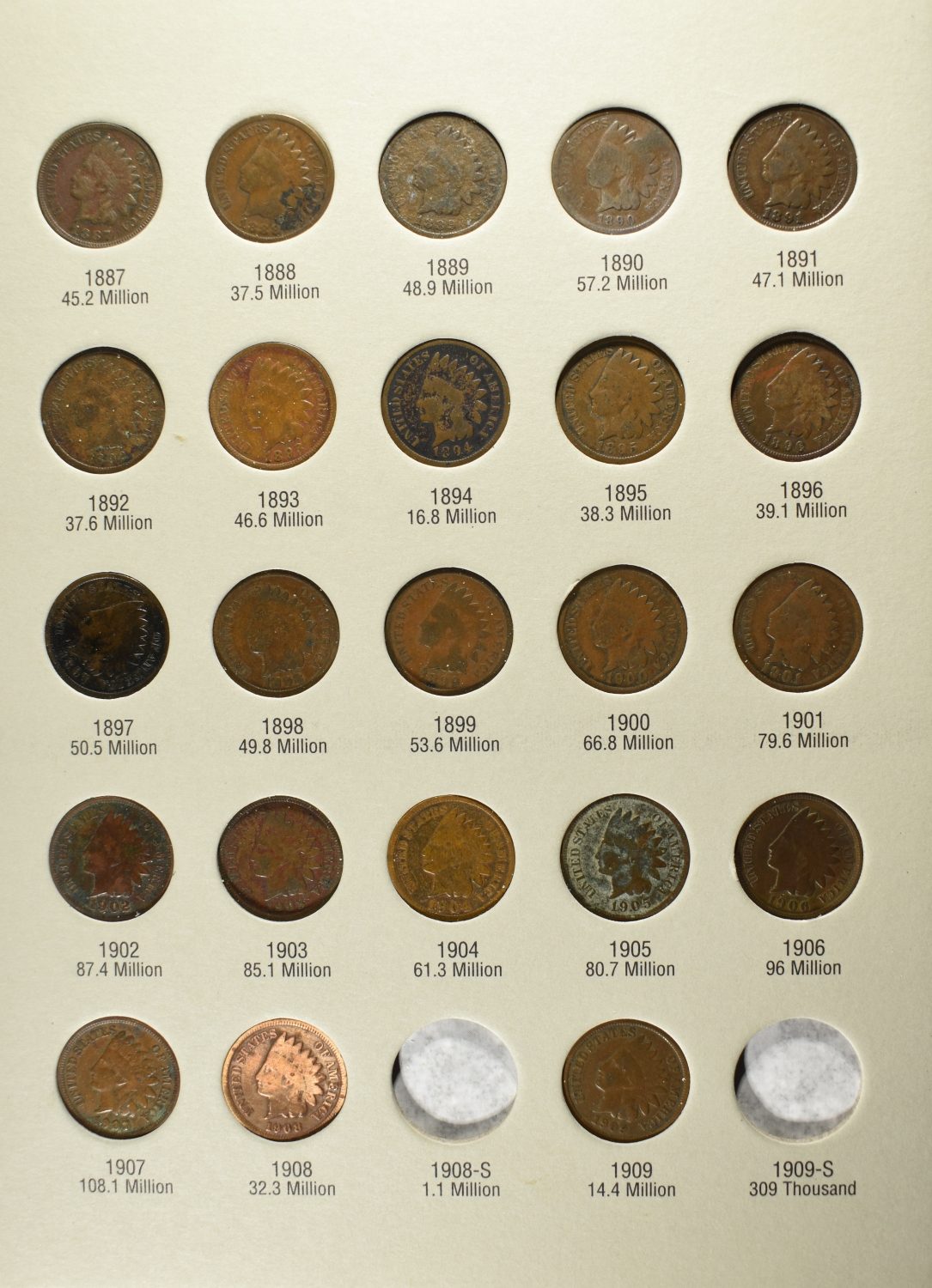 FLYING EAGLE & INDIAN HEAD CENT COLLECTION