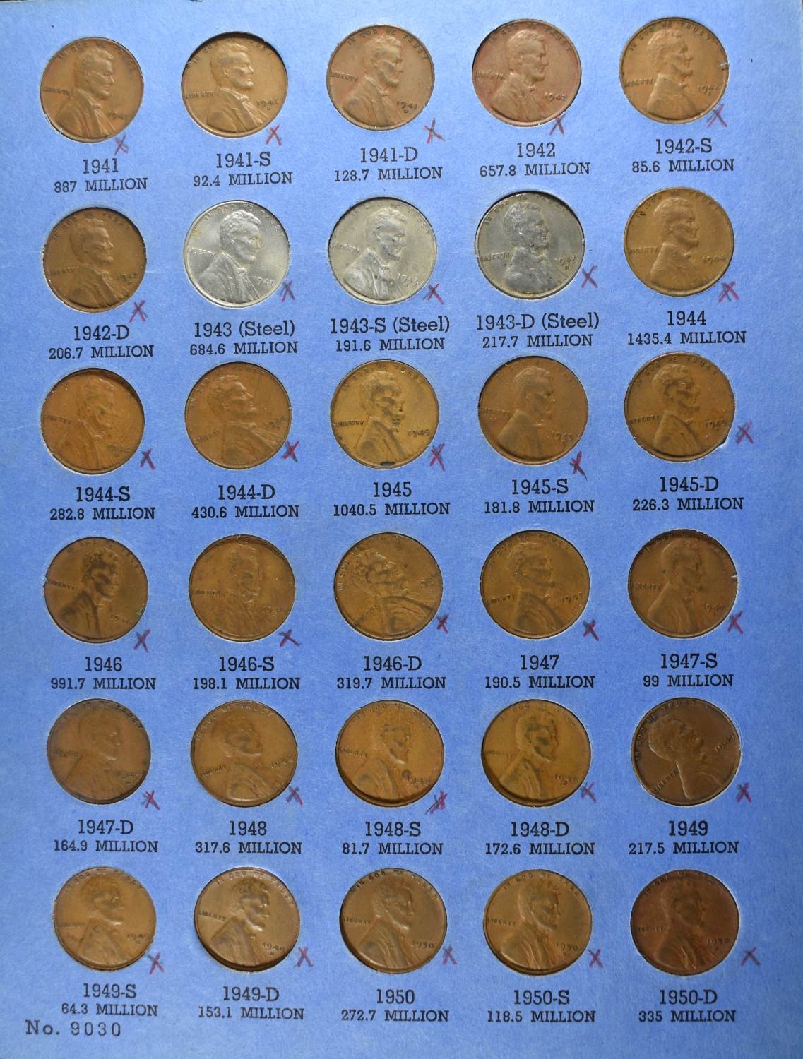 (3) LINCOLN CENT COLLECTIONS