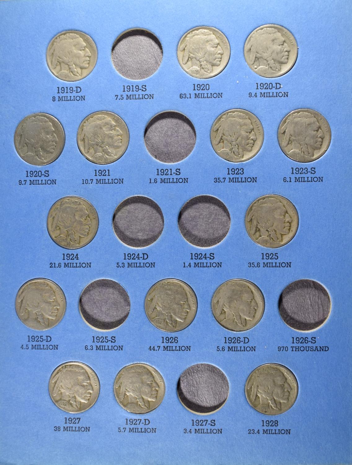 (1) BUFFALO & (3) JEFFERSON NICKEL COLLECTIONS