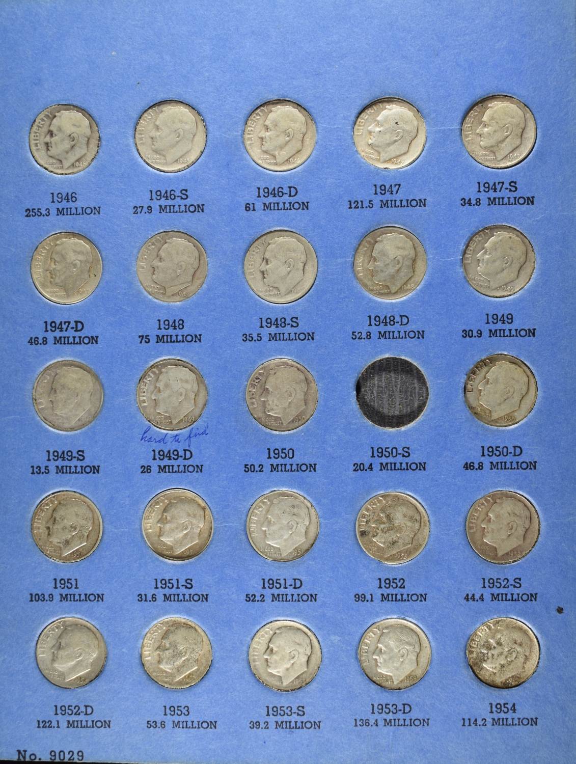 ROOSEVELT DIME COLLECTION