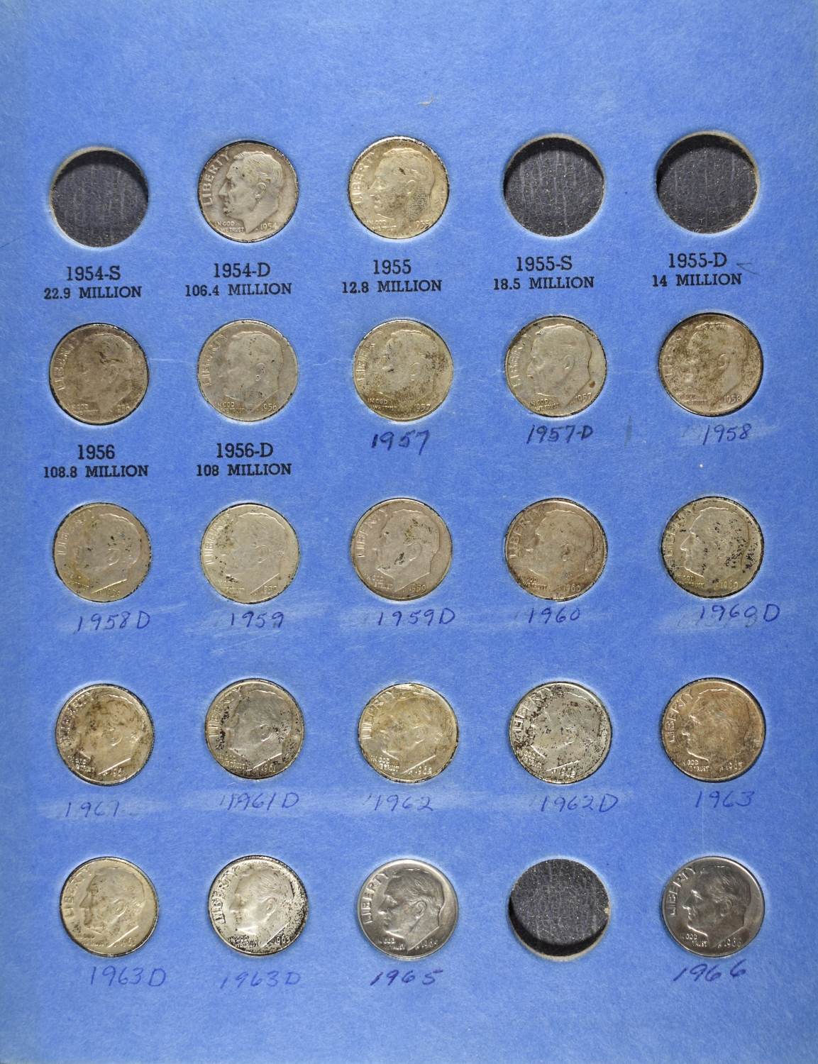 ROOSEVELT DIME COLLECTION