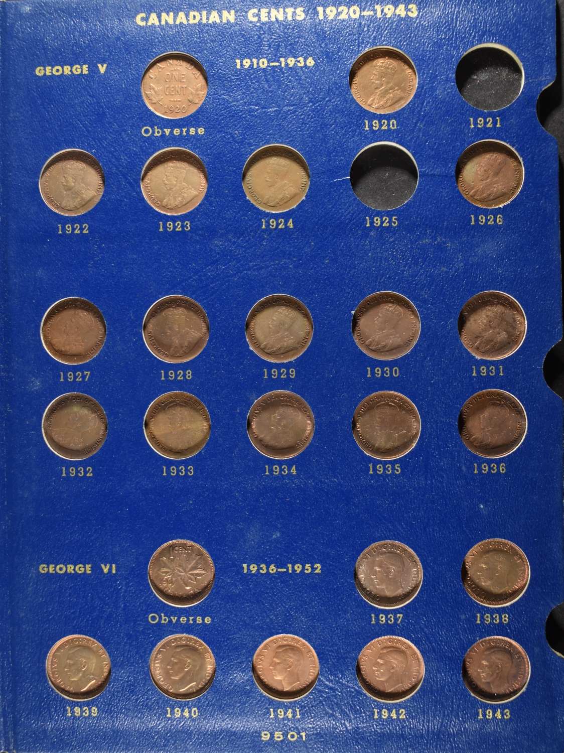 (6) CANADIAN SMALL CENT COLLECTIONS