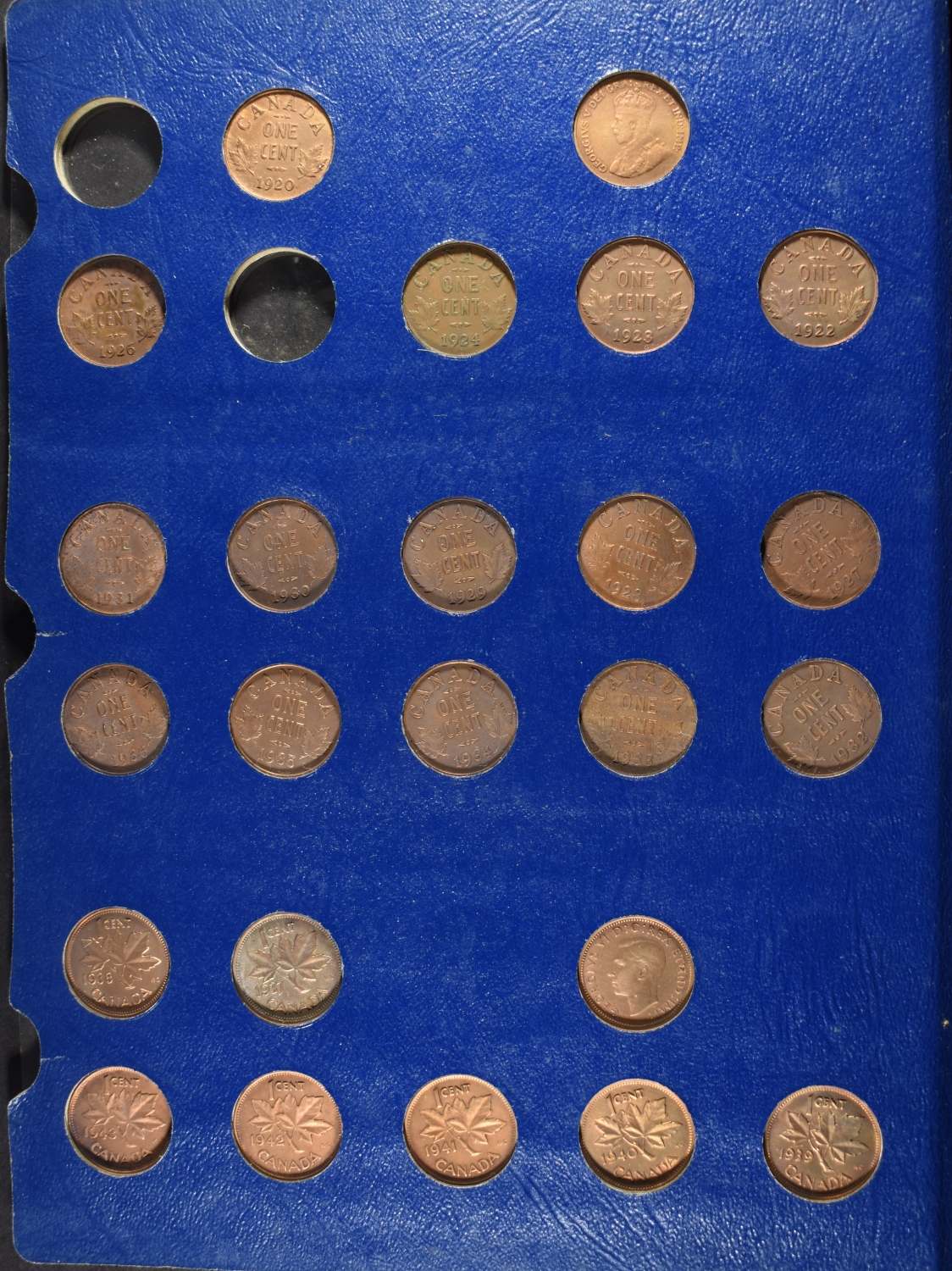 (6) CANADIAN SMALL CENT COLLECTIONS