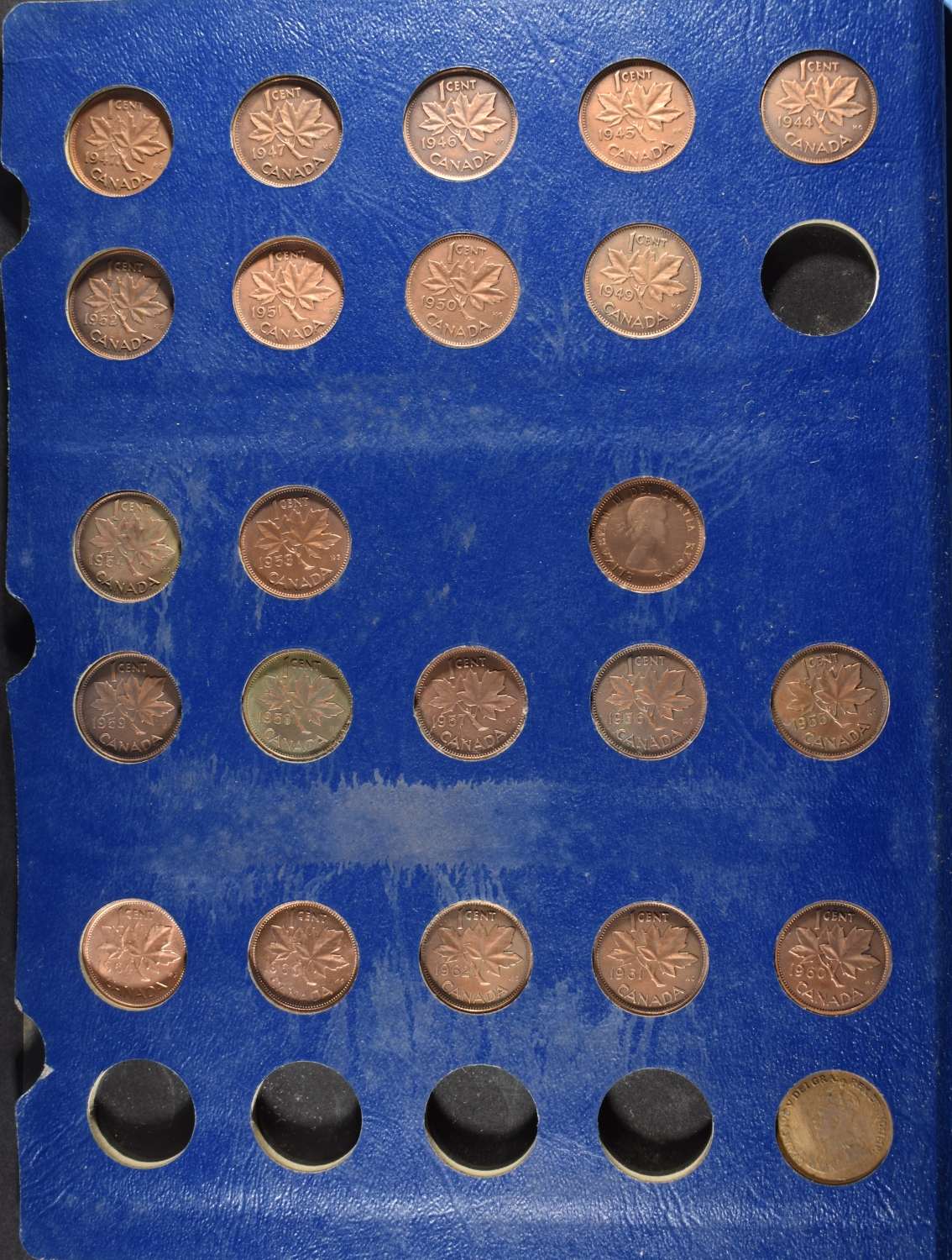 (6) CANADIAN SMALL CENT COLLECTIONS