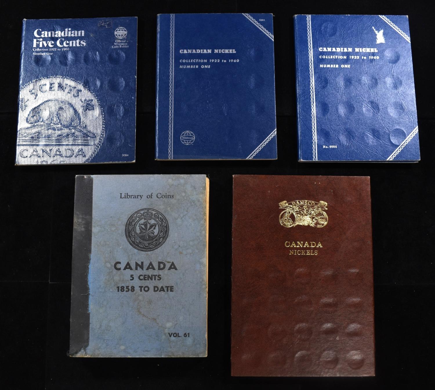 (5) CANADIAN NICKEL COLLECTIONS
