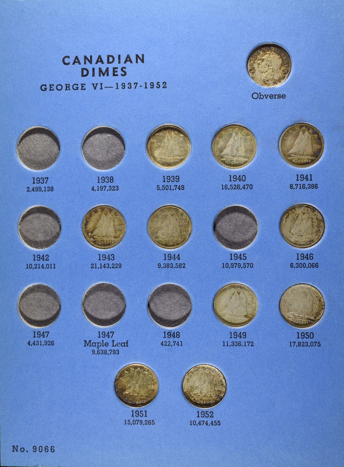 CANADIAN DIME COLLECTION