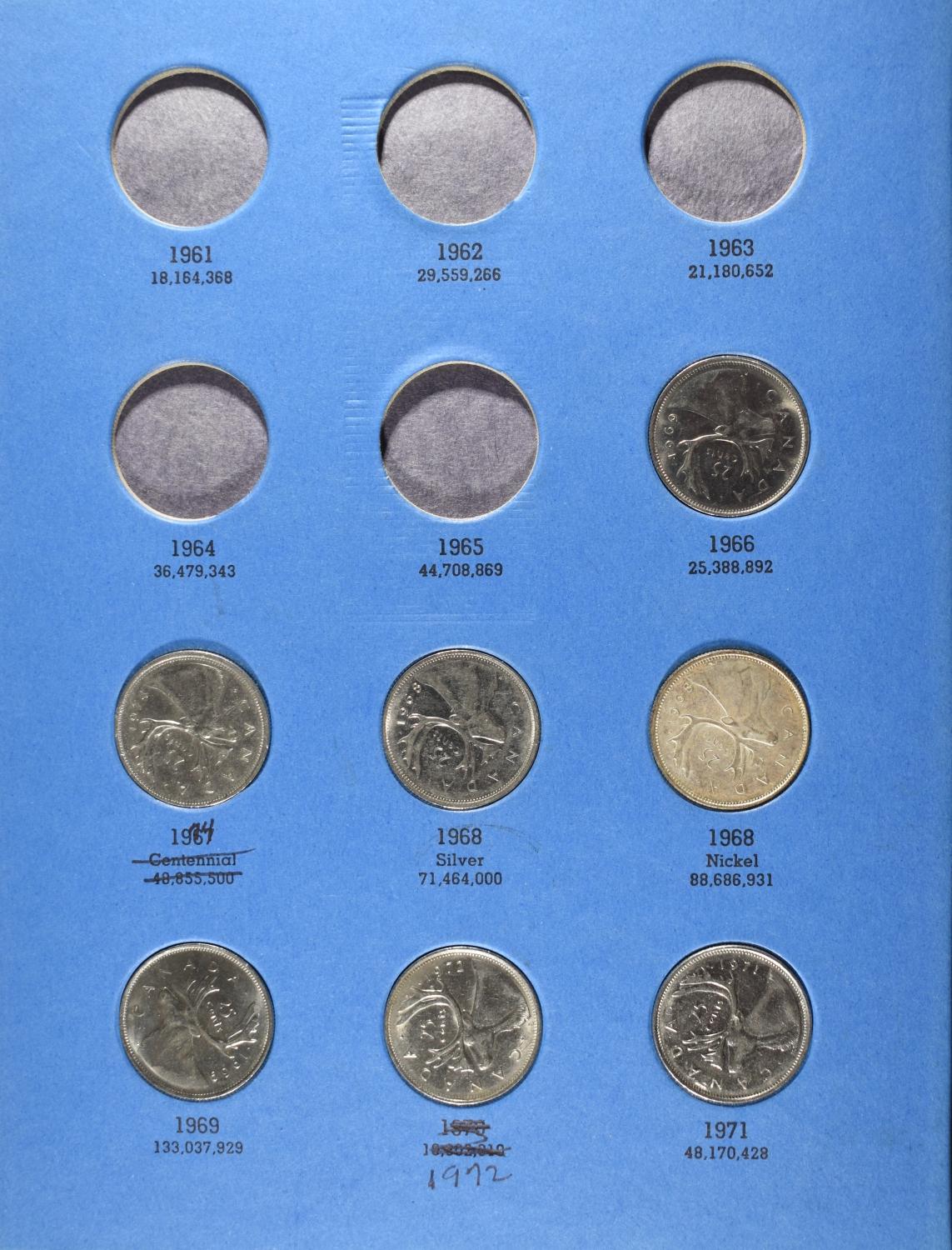(3) CANADIAN 25 CENT COLLECTIONS