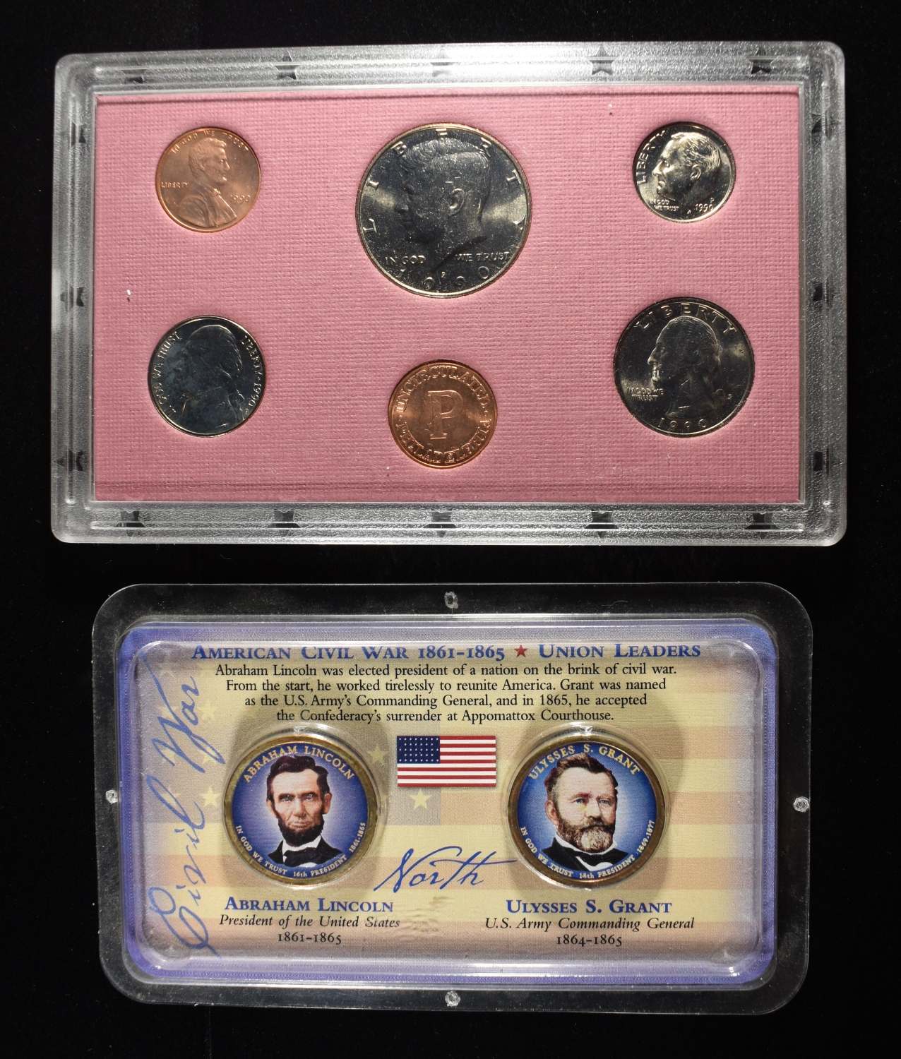 (5) COIN SETS AND PLAQUES
