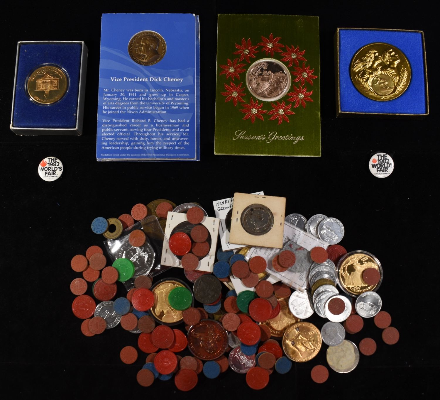 (60) MISC. TOKENS AND MEDALS