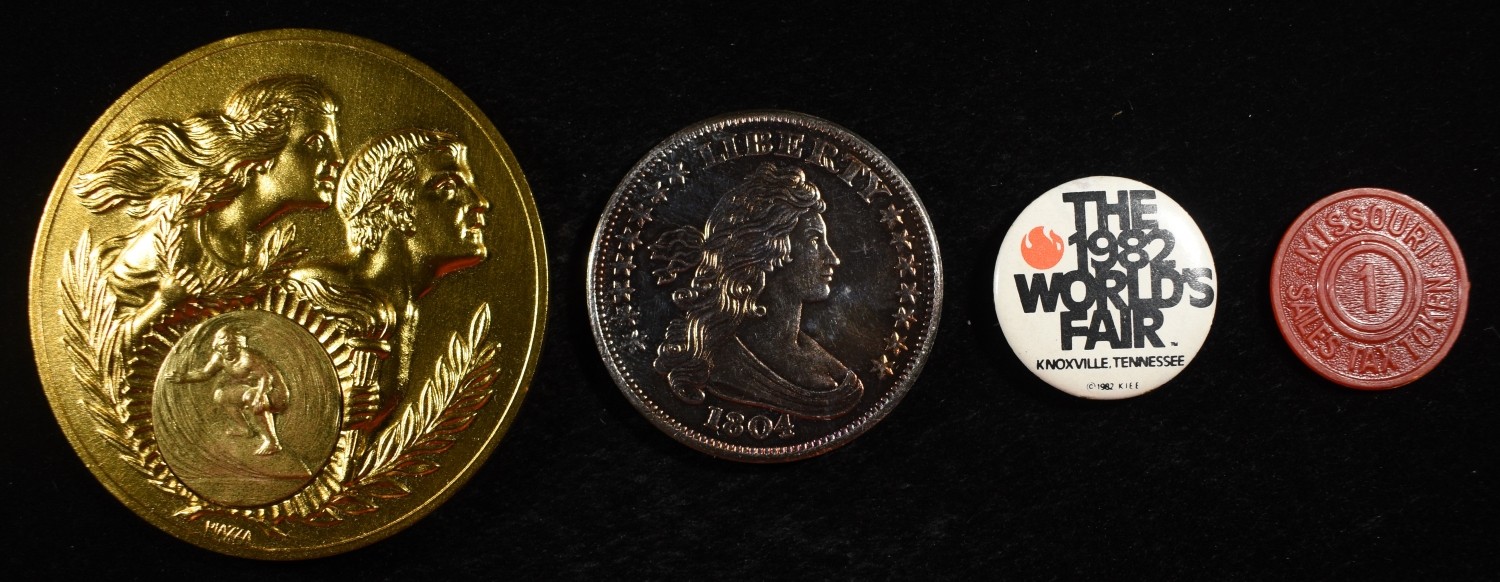 (60) MISC. TOKENS AND MEDALS