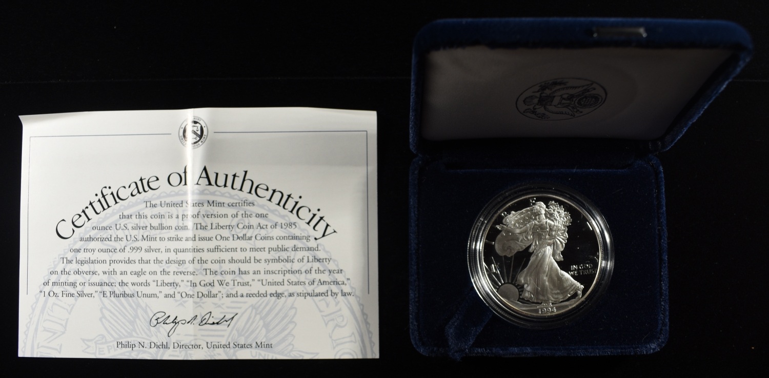 1994-P AMERICAN SILVER EAGLE PROOF