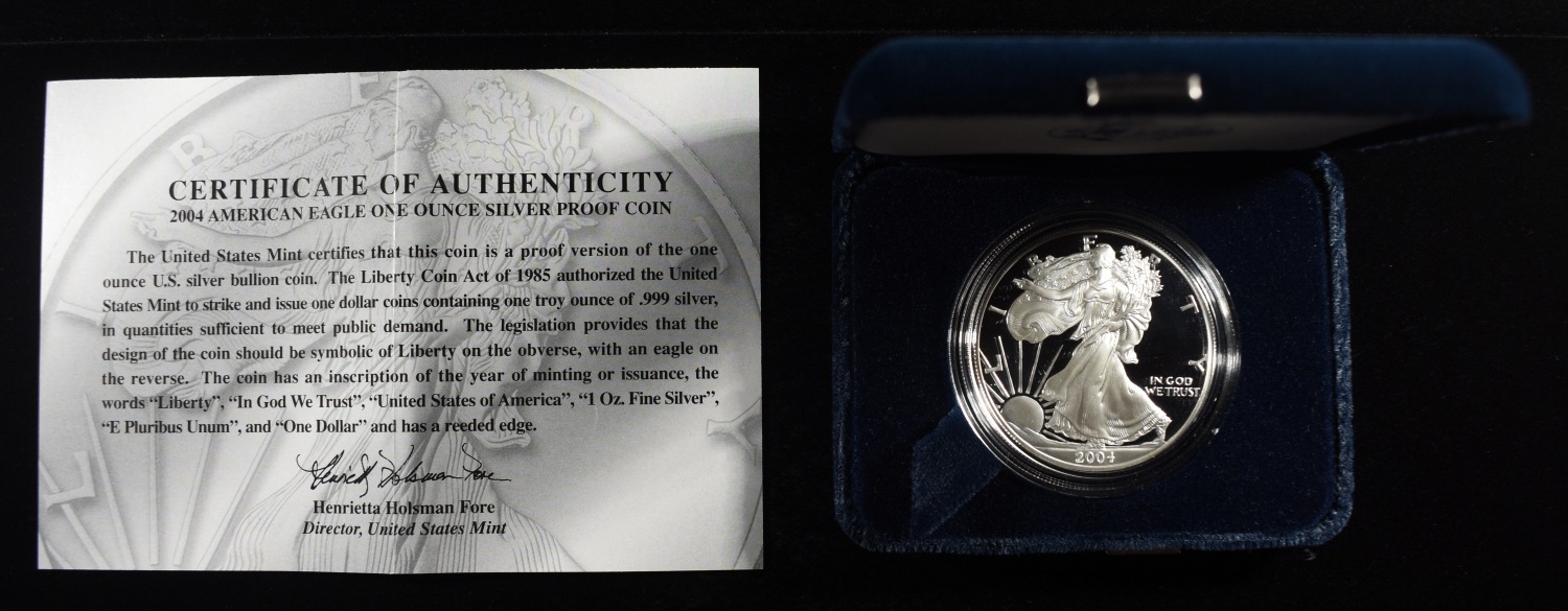 2004-W AMERICAN SILVER EAGLE PROOF