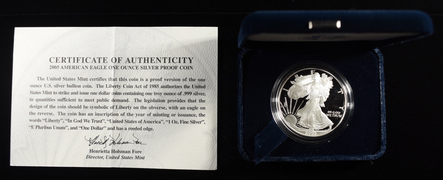 2005-W AMERICAN SILVER EAGLE PROOF