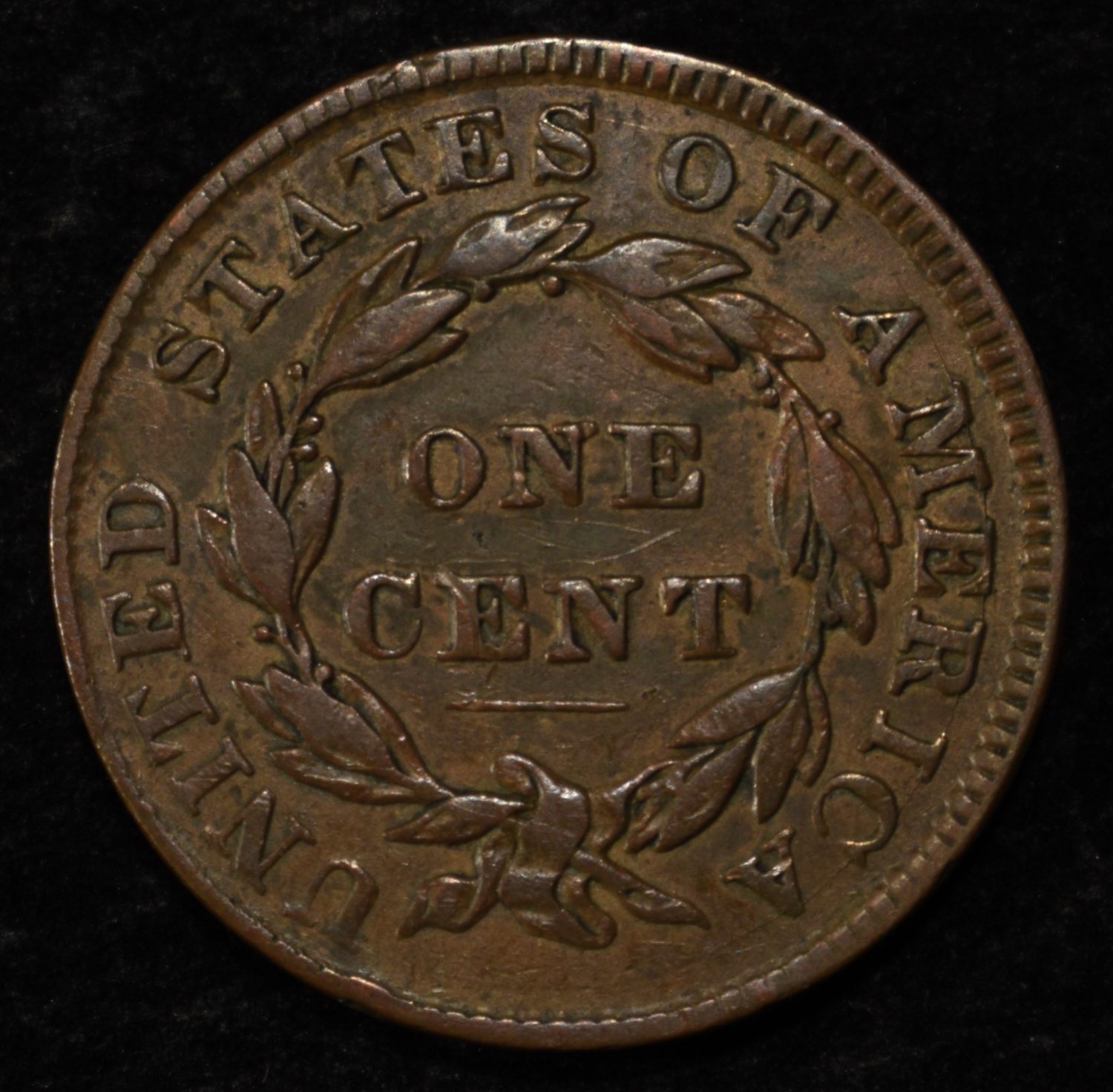 1835 LARGE CENT VF/XF SMALL SCRATCHES