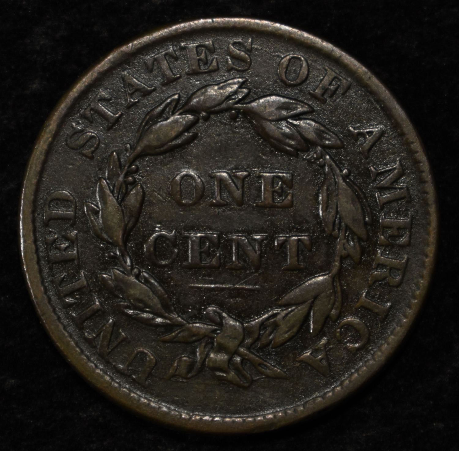 1837 LARGE CENT VF