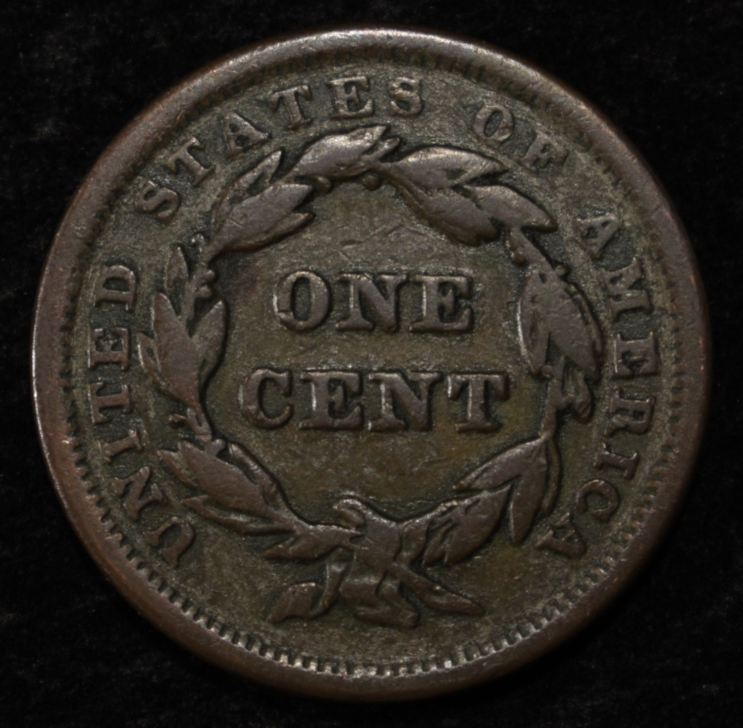1842 LARGE DATE LARGE CENT VF