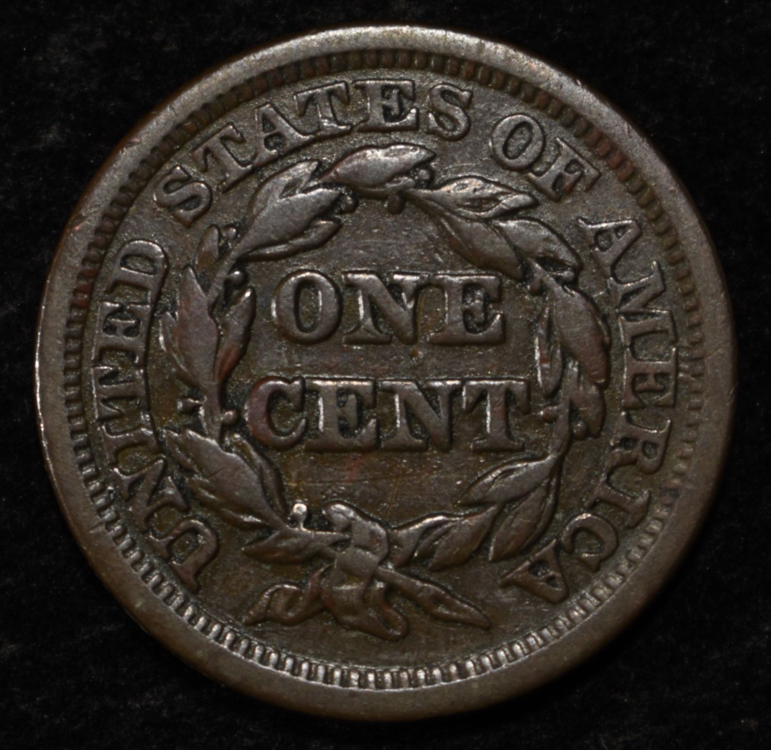1846 LARGE CENT XF