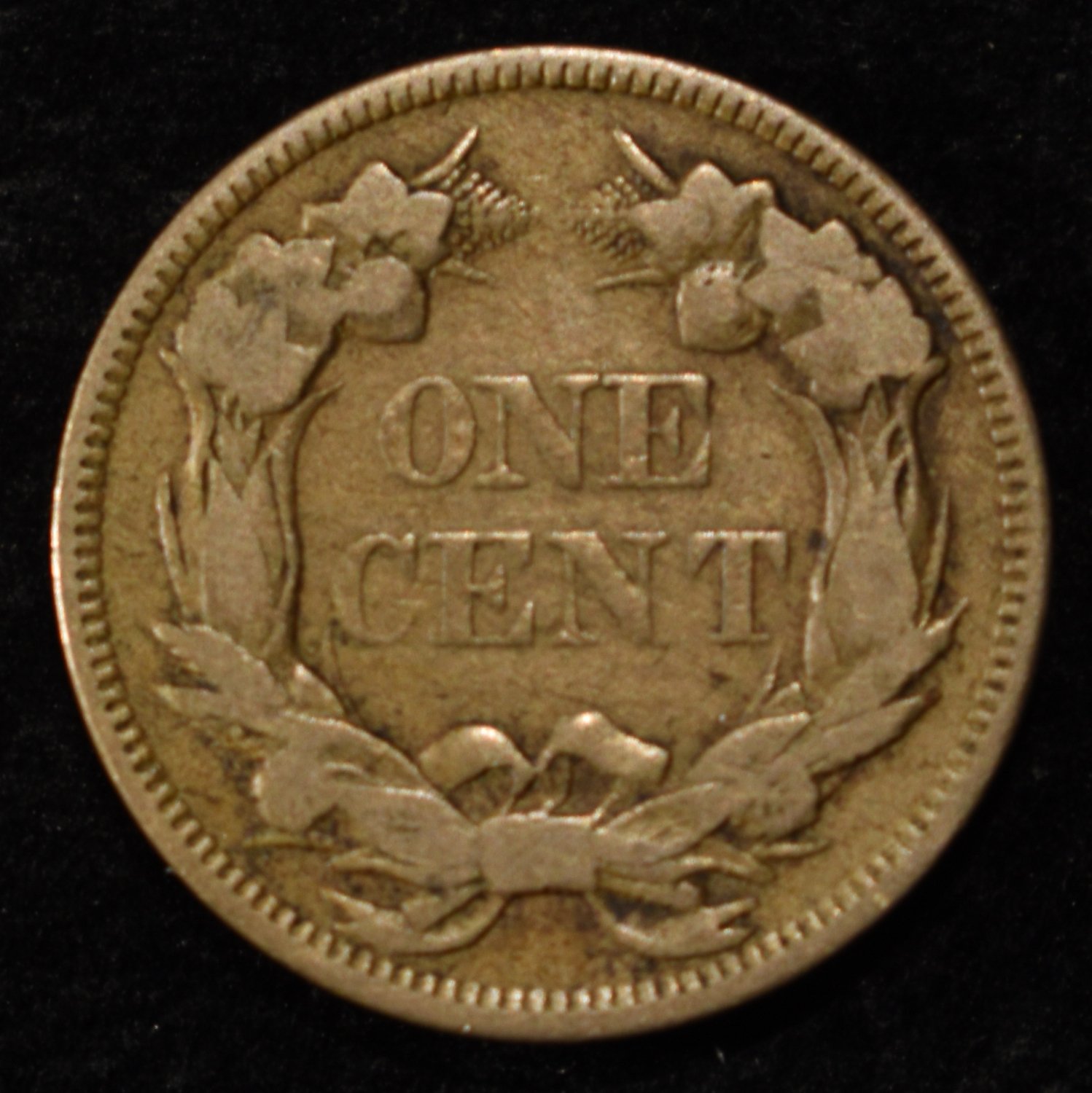 1857 FLYING EAGLE CENT VF