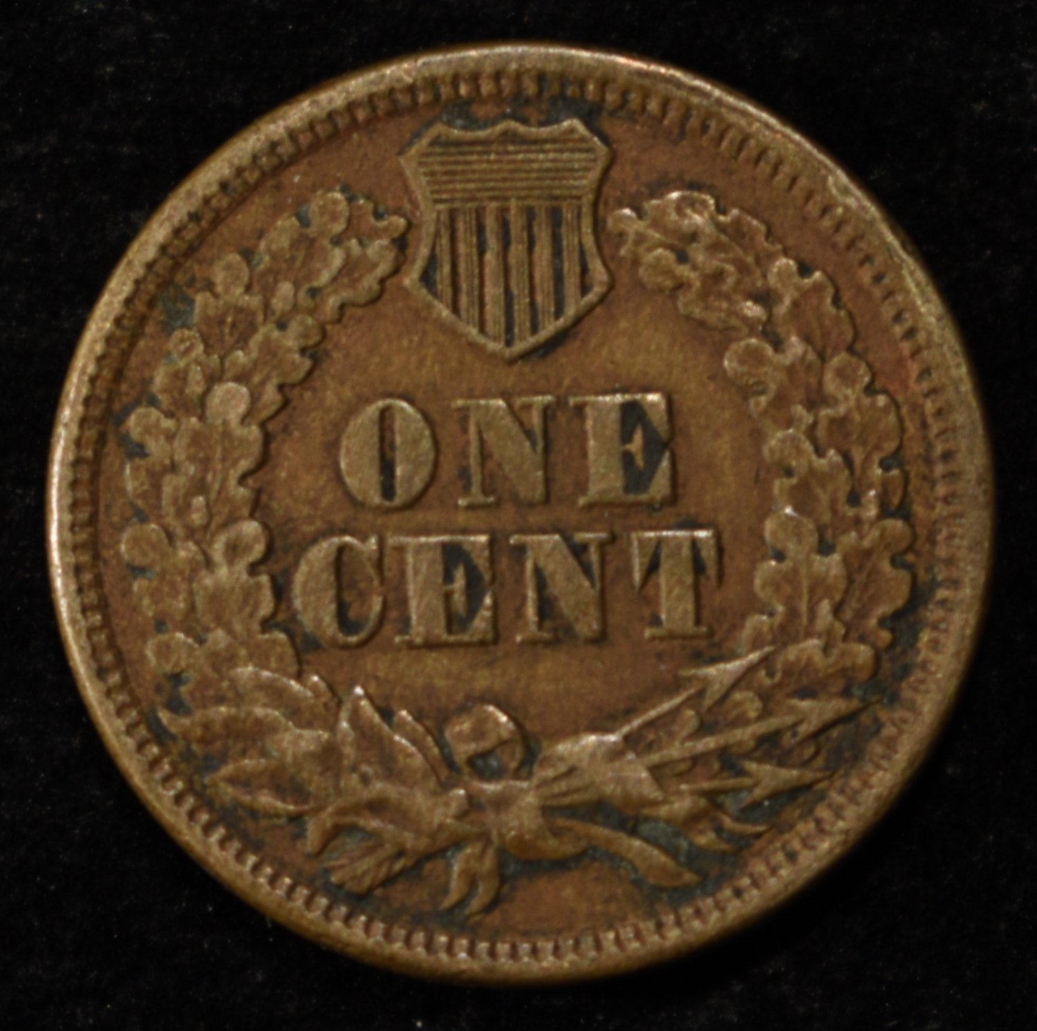 1861 INDIAN CENT XF