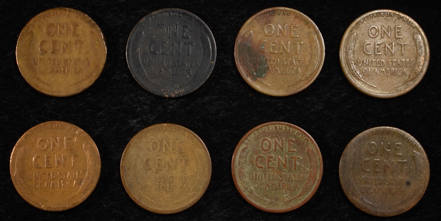 8 NICE EARLY SEMIKEY WHEAT CENTS