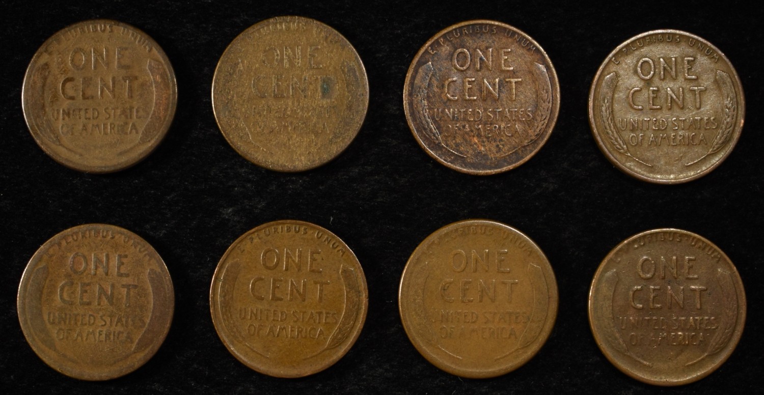 8 NICE EARLY SEMIKEY WHEAT CENTS
