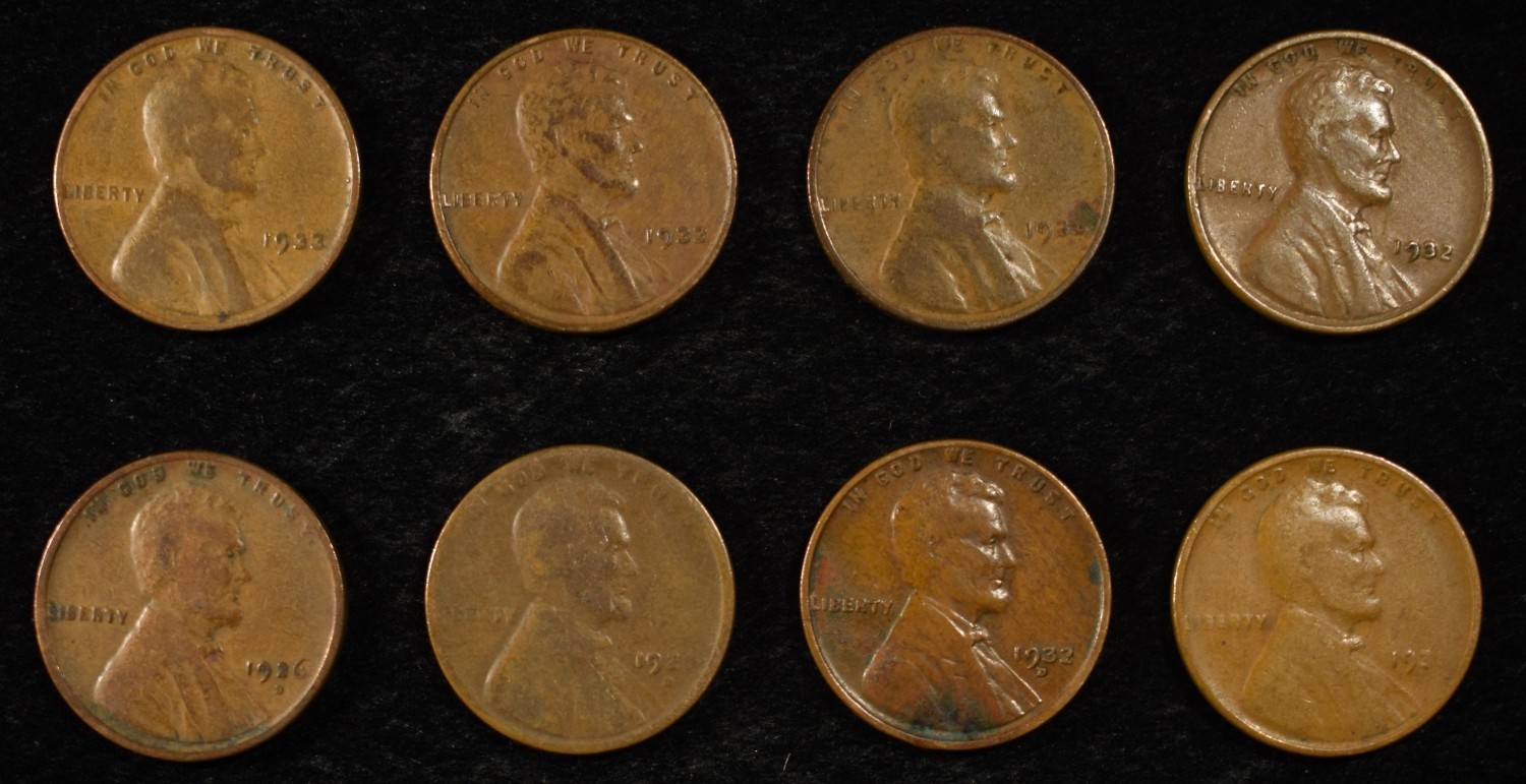 8 NICE EARLY SEMIKEY WHEAT CENTS