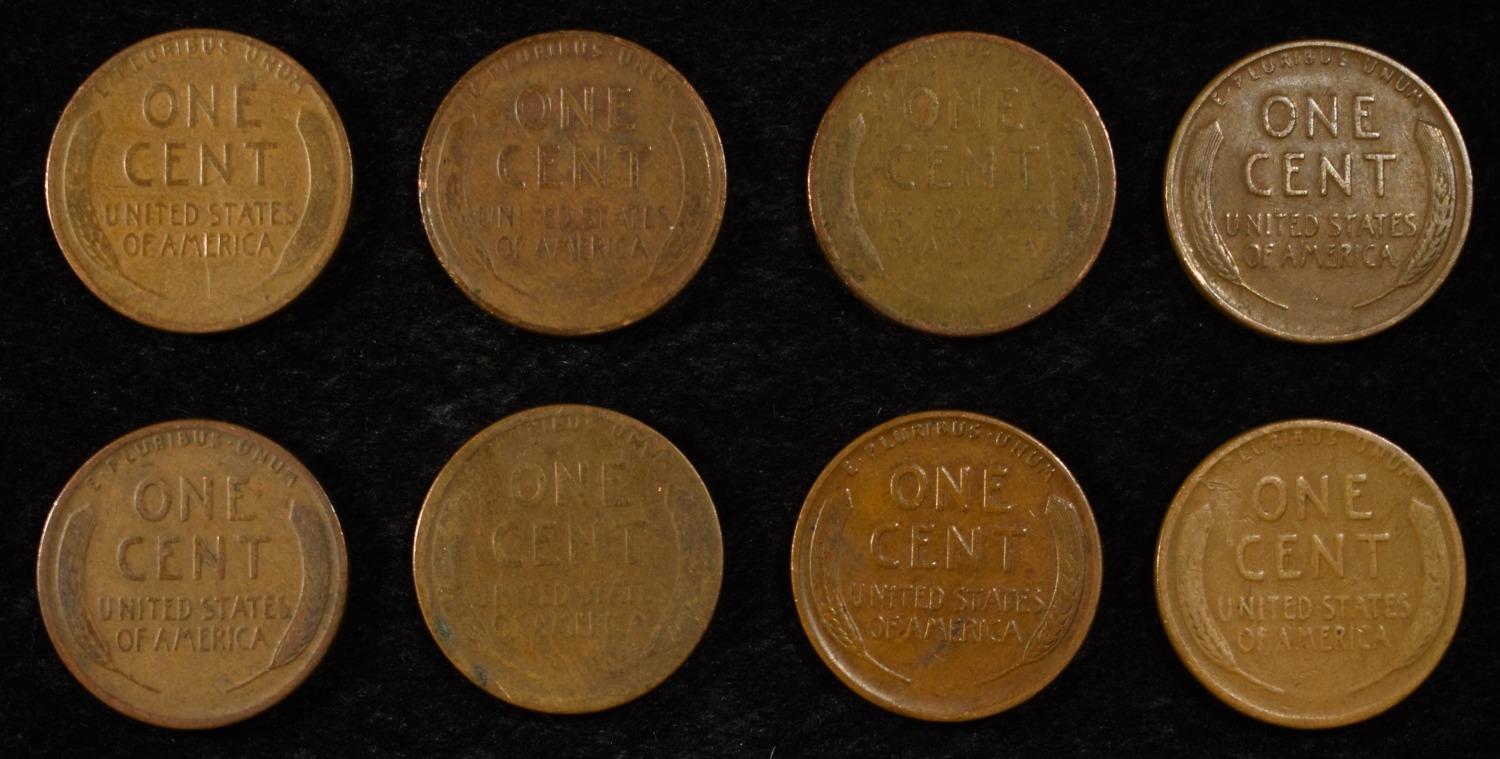 8 NICE EARLY SEMIKEY WHEAT CENTS