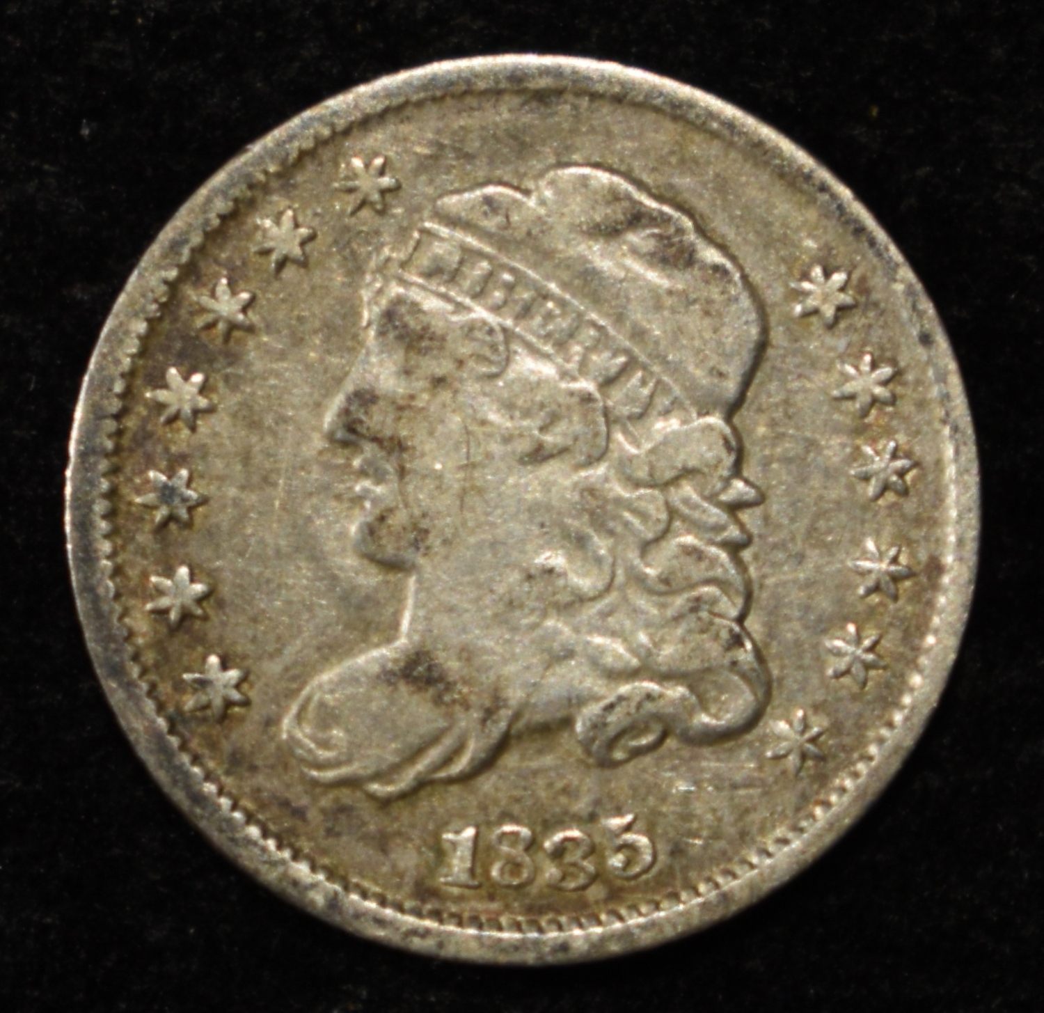 1835 BUST HALF DIME FINE