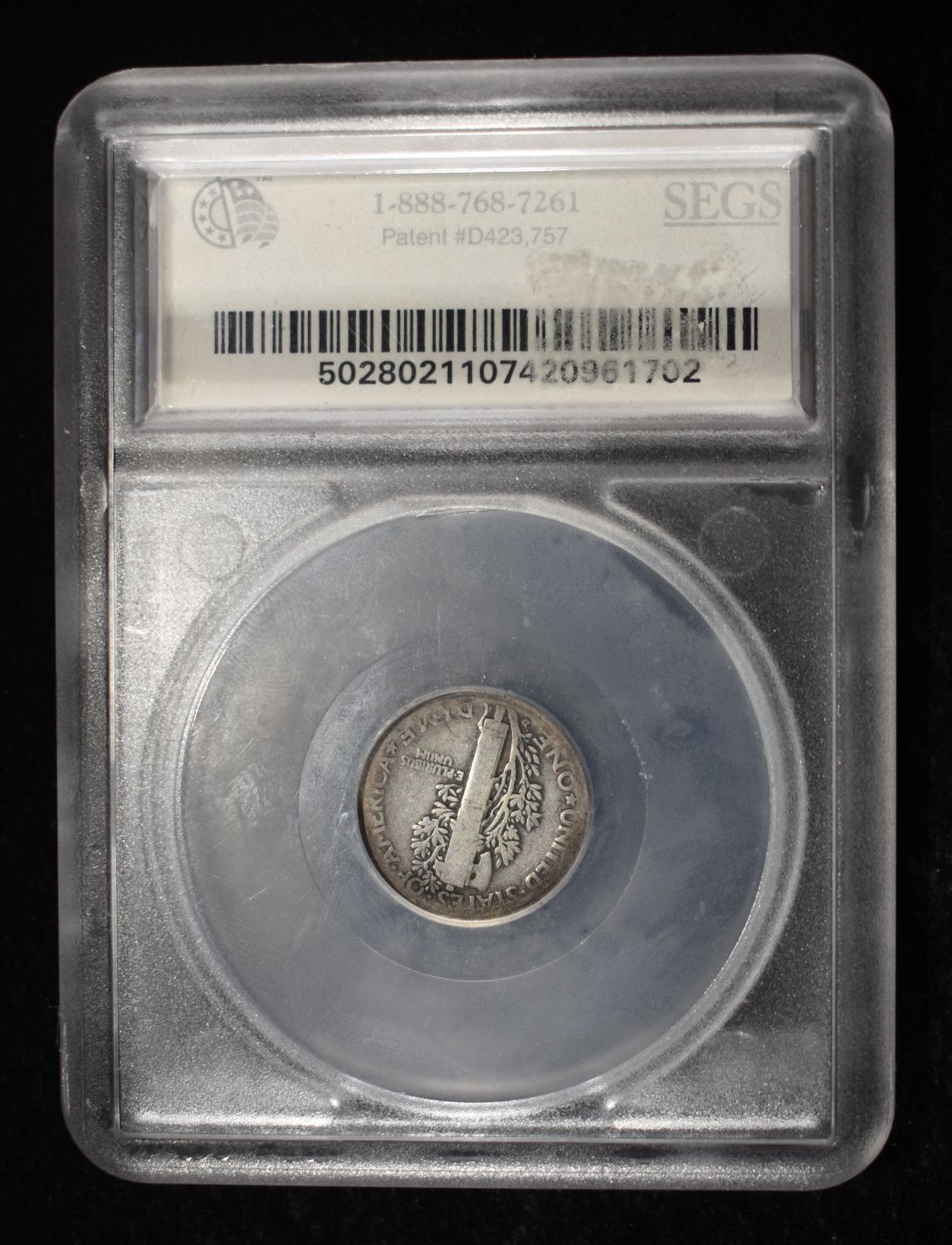 1916-D MERCURY DIME SEGS AG, KEY DATE
