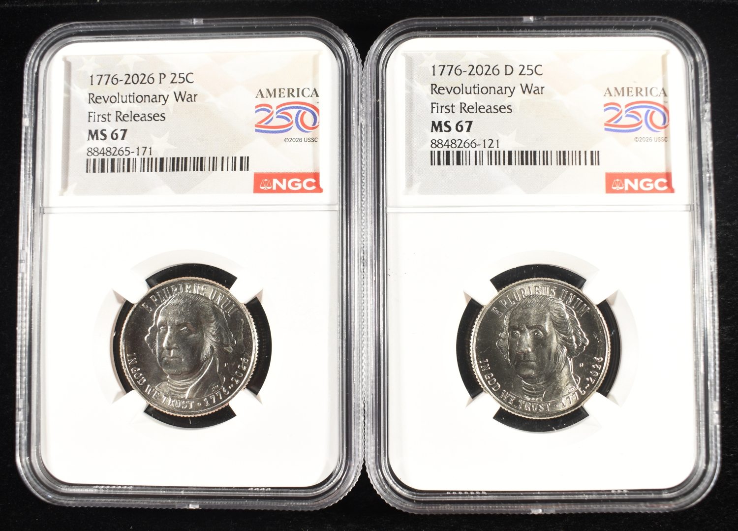 1776-2026-P&D 25V REVOLUTIONARY WAR NGC MS67