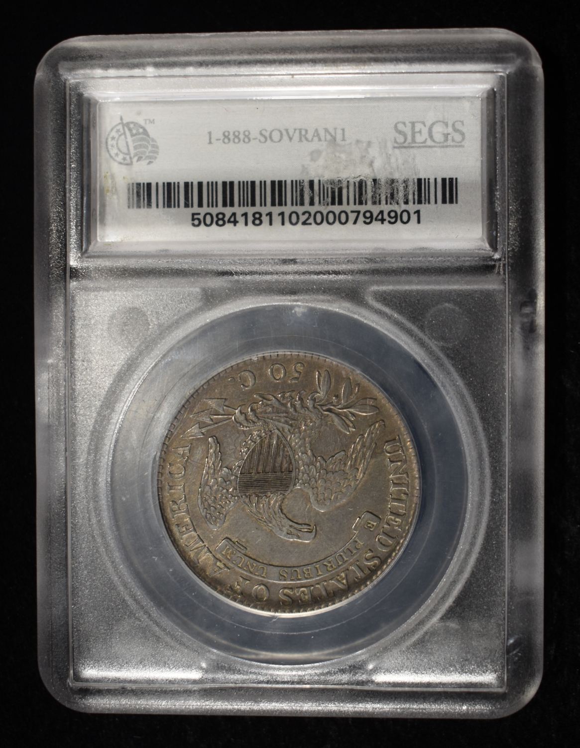 1815/2 BUST HALF DOLLAR SEGS AU O-101