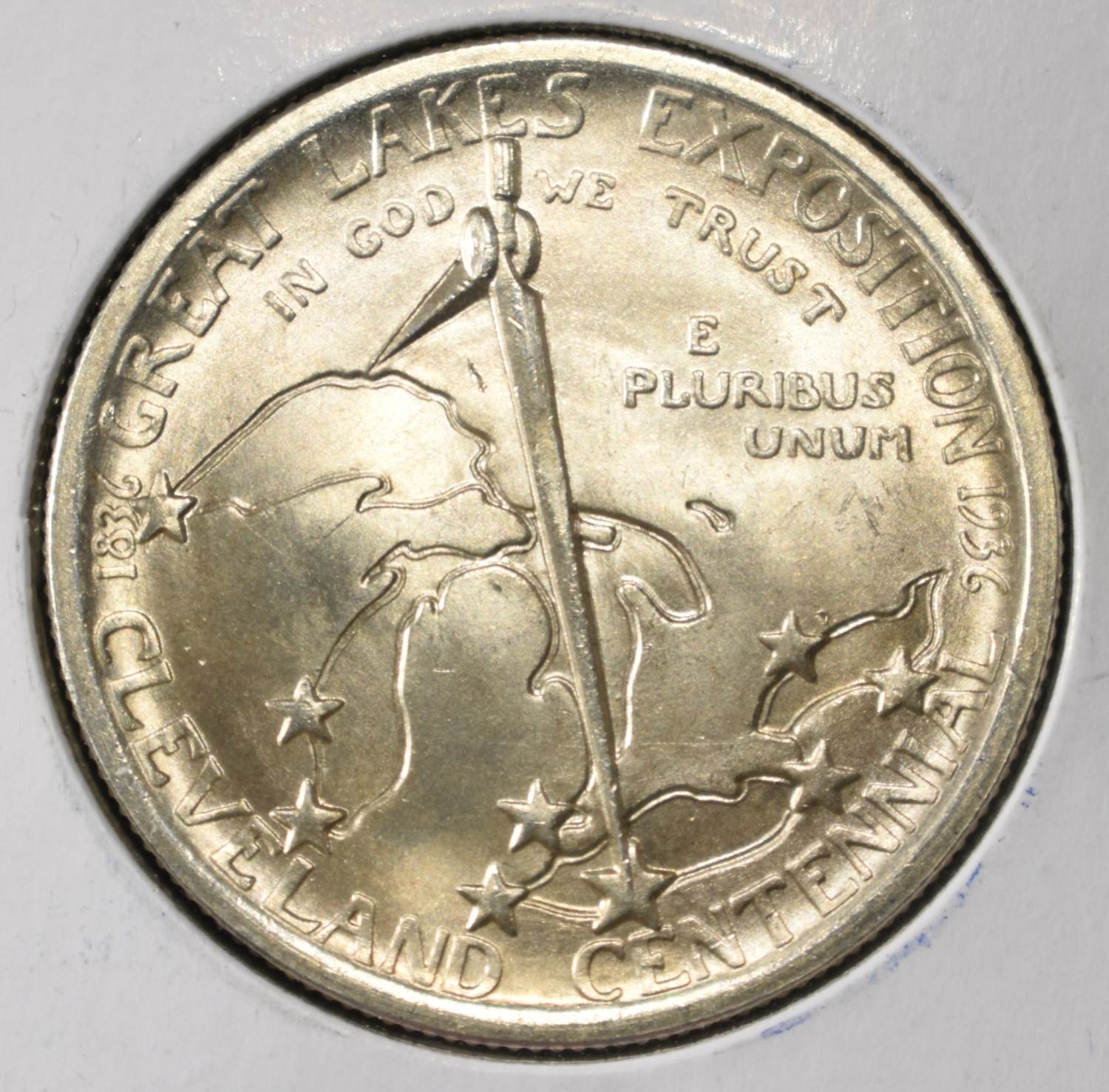 1936 COMMEM 50C CLEVELAND GEM BU