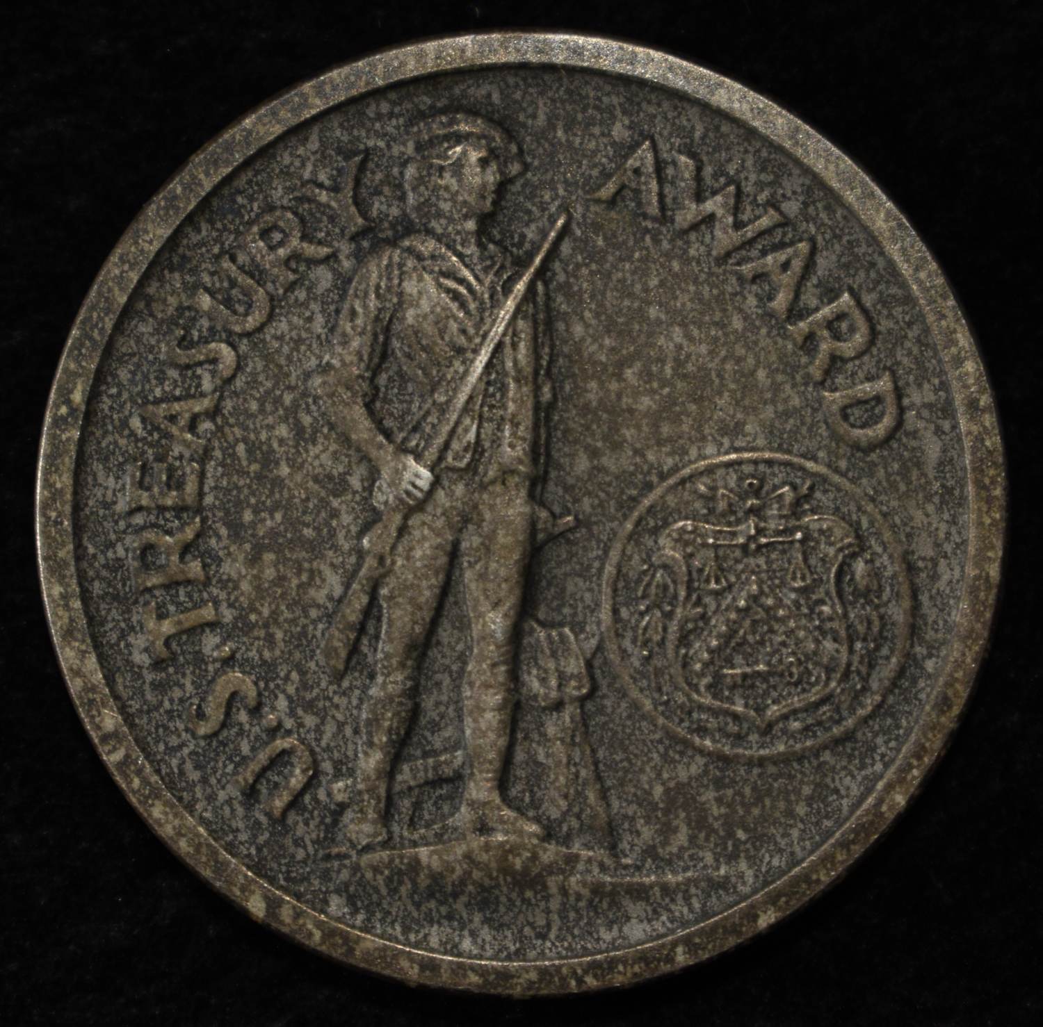 U.S TREASURY AWARD APPROX 1 OZ 92.5% SILVER