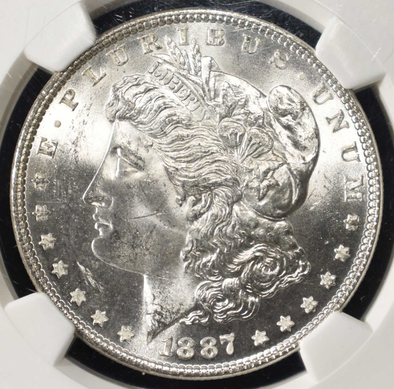 1887 MORGAN DOLLAR NGS MS-63 OLATHE HOARD