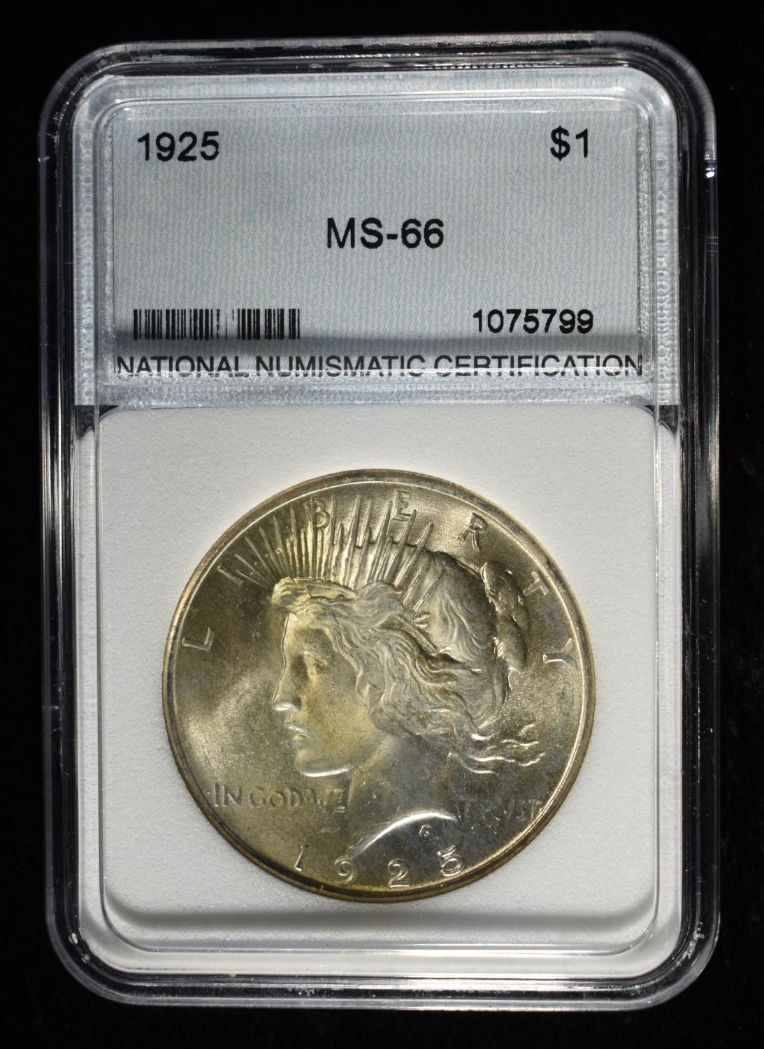 1925 PEACE DOLLAR NNC GEM BU