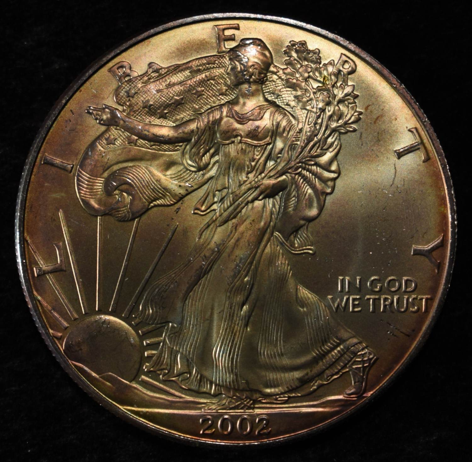 2002 AMERICAN SILVER EAGLE