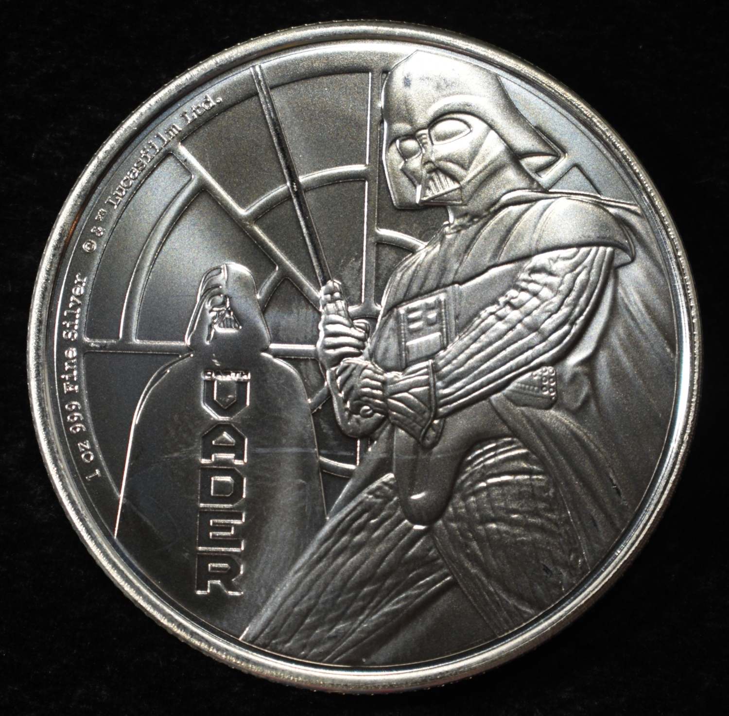 2022 STAR WARS DARTH VADER 1 OZ .999 SILVER ROUND