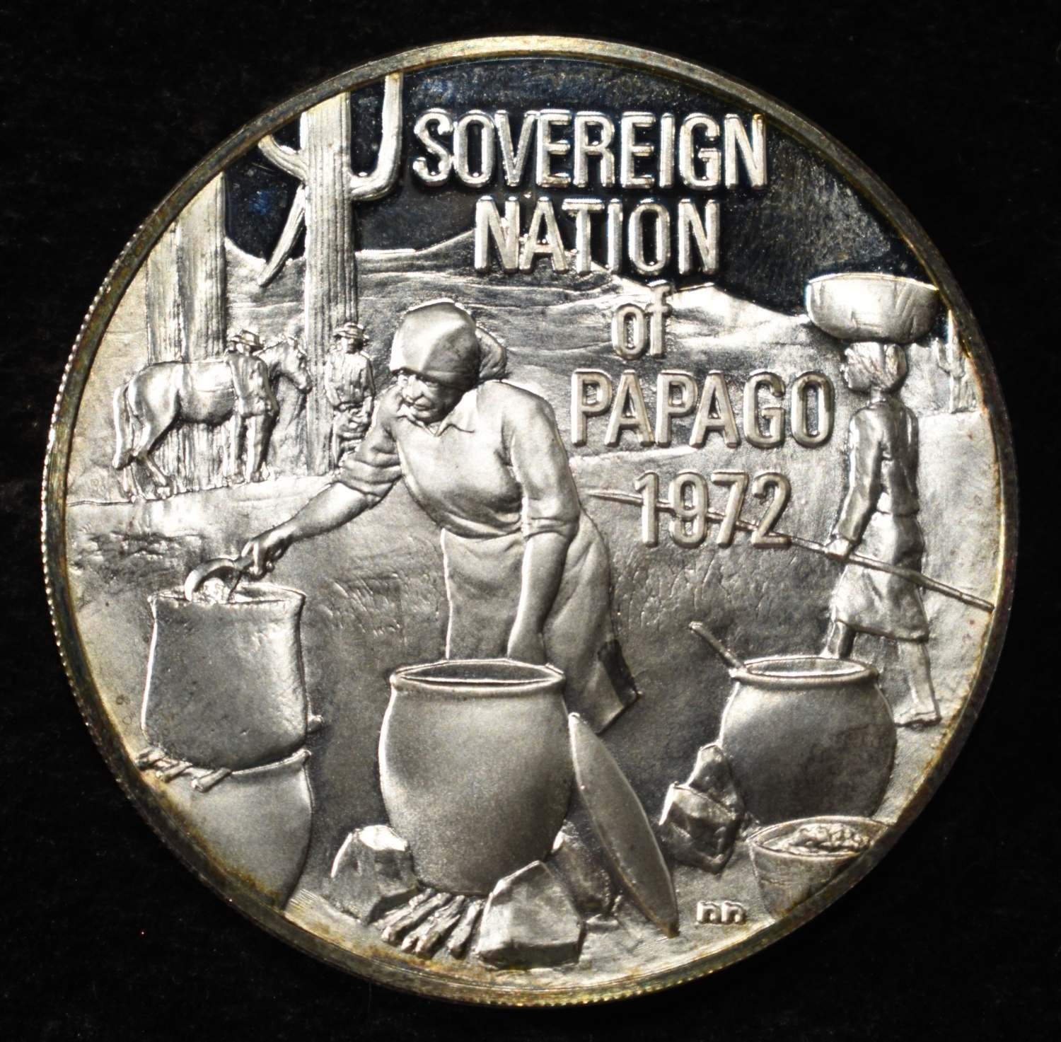 GREAT SEAL OF THE PAPAGO TRIBE 1 OZ .999