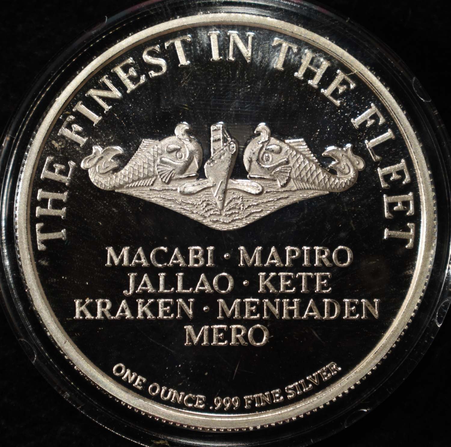 MANITOWOC SUBMARINES 1 OZ .999 SILVER ROUND