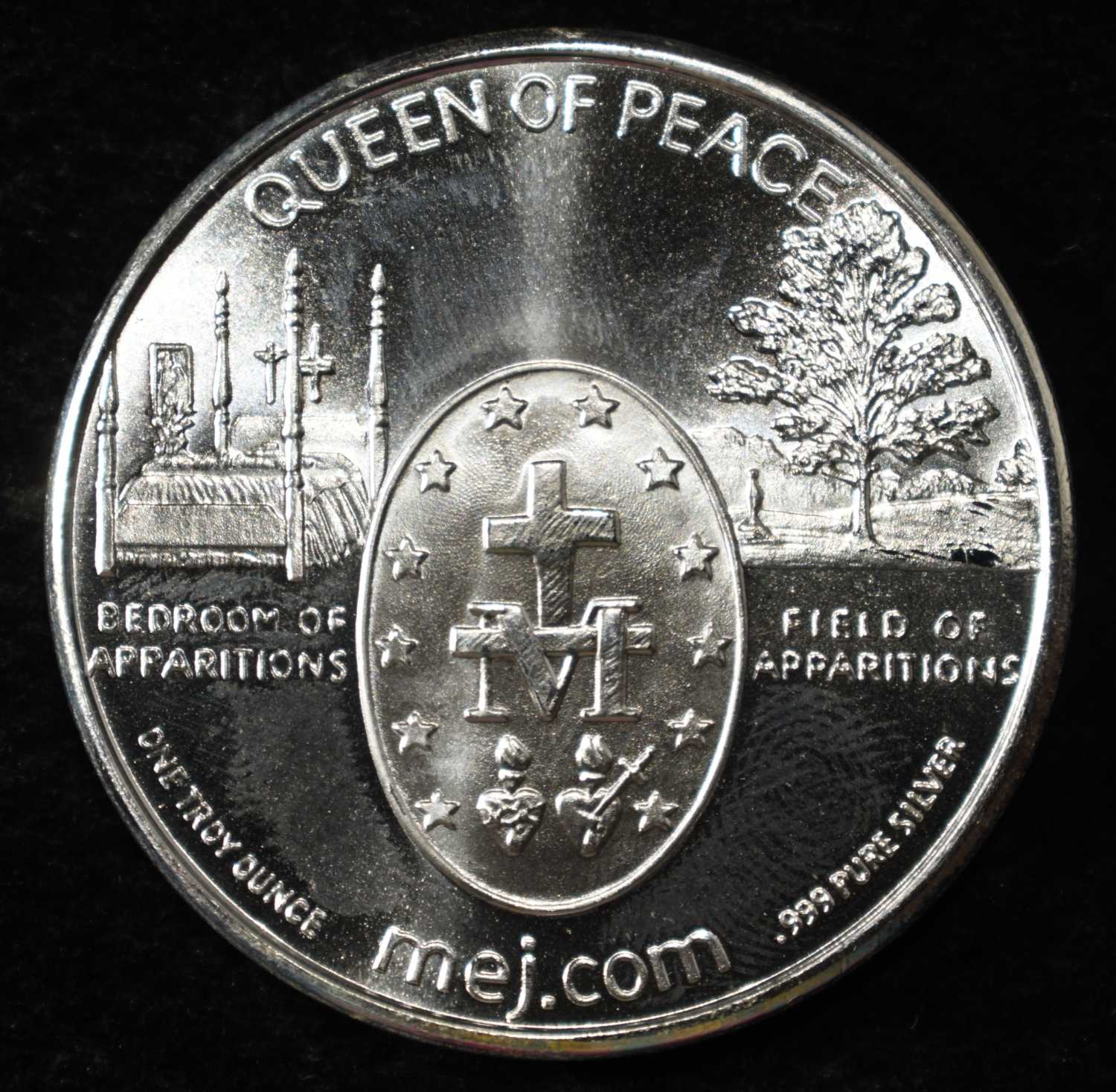 2011 MIRACULOUS MEDAL 1 OZ .999 SILVER