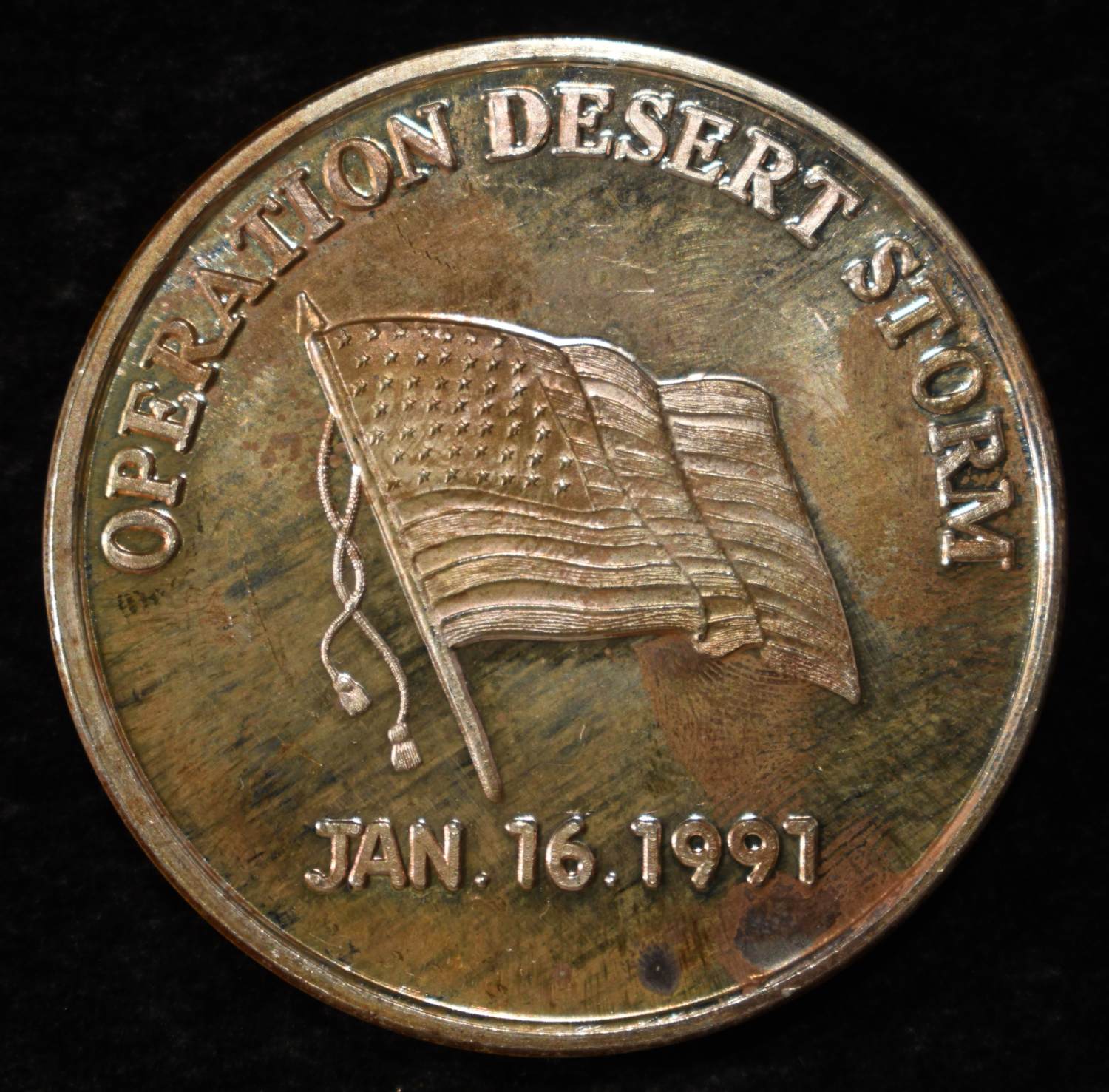 OPERATION DESERT STORM 1 OZ .999 SILVER ROUND