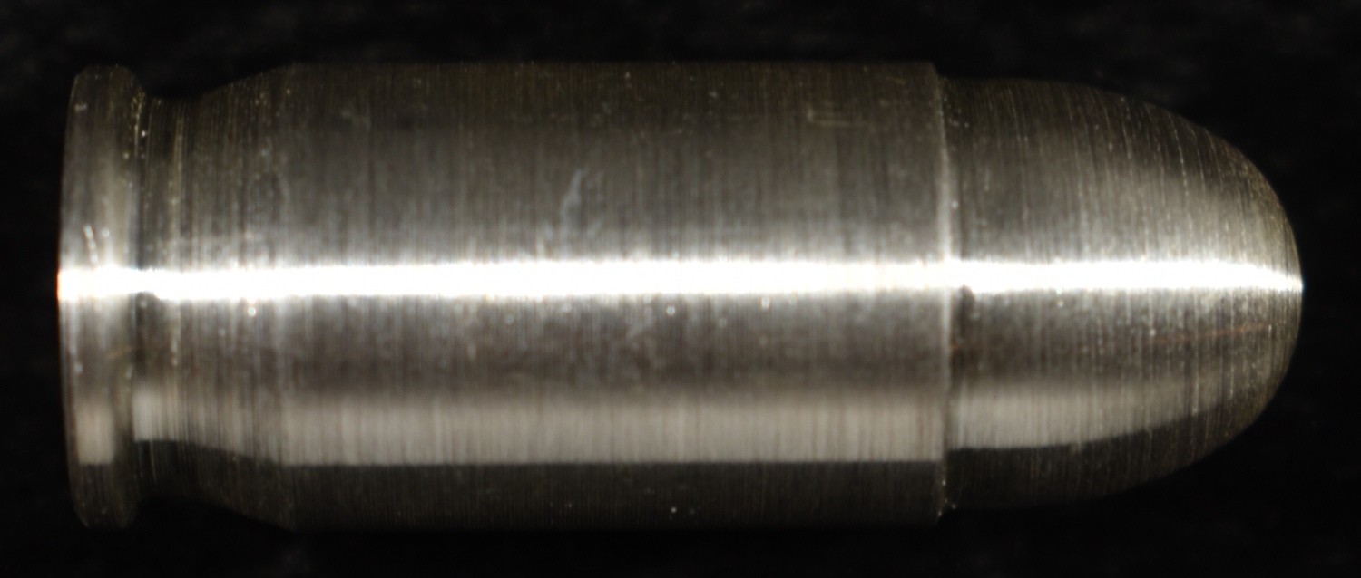 45 CAL BULLET 1 OZ .999 SILVER BAR