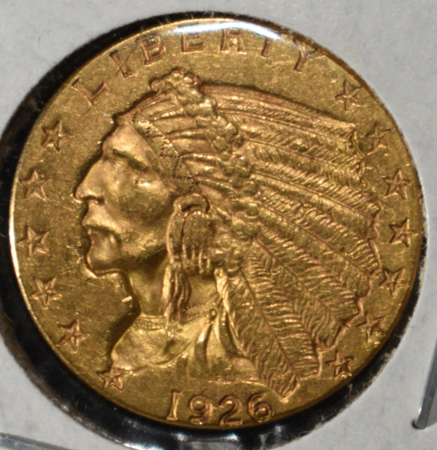 1926 $2.5 INDIAN GOLD CH BU