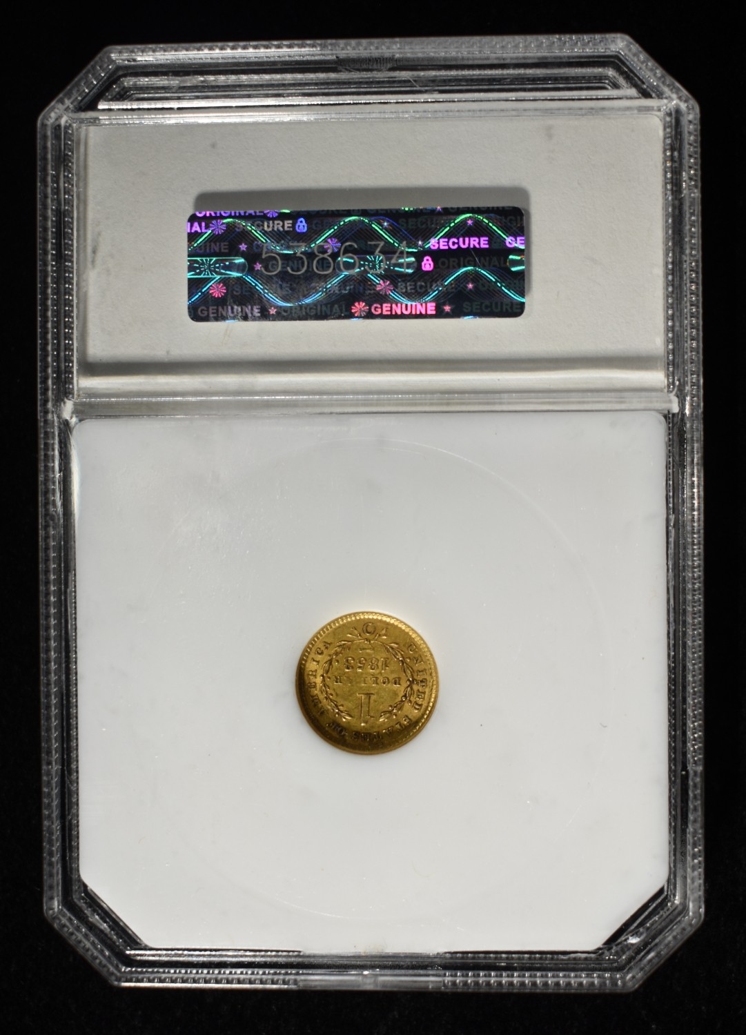 1853-O $1 GOLD T1 PCI CH/GEM BU