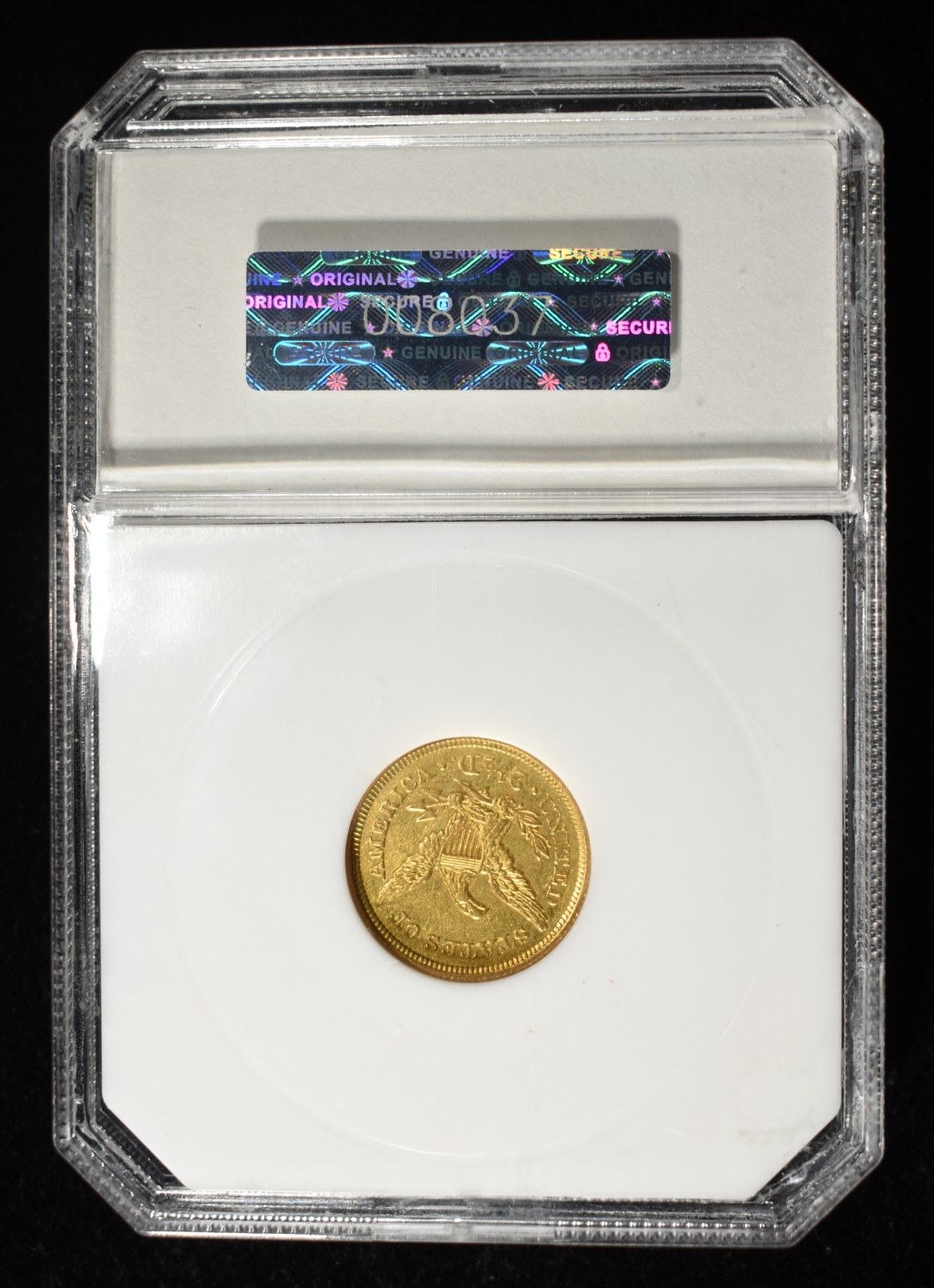 1842 $2.50 GOLD LIBERTY PCI BU