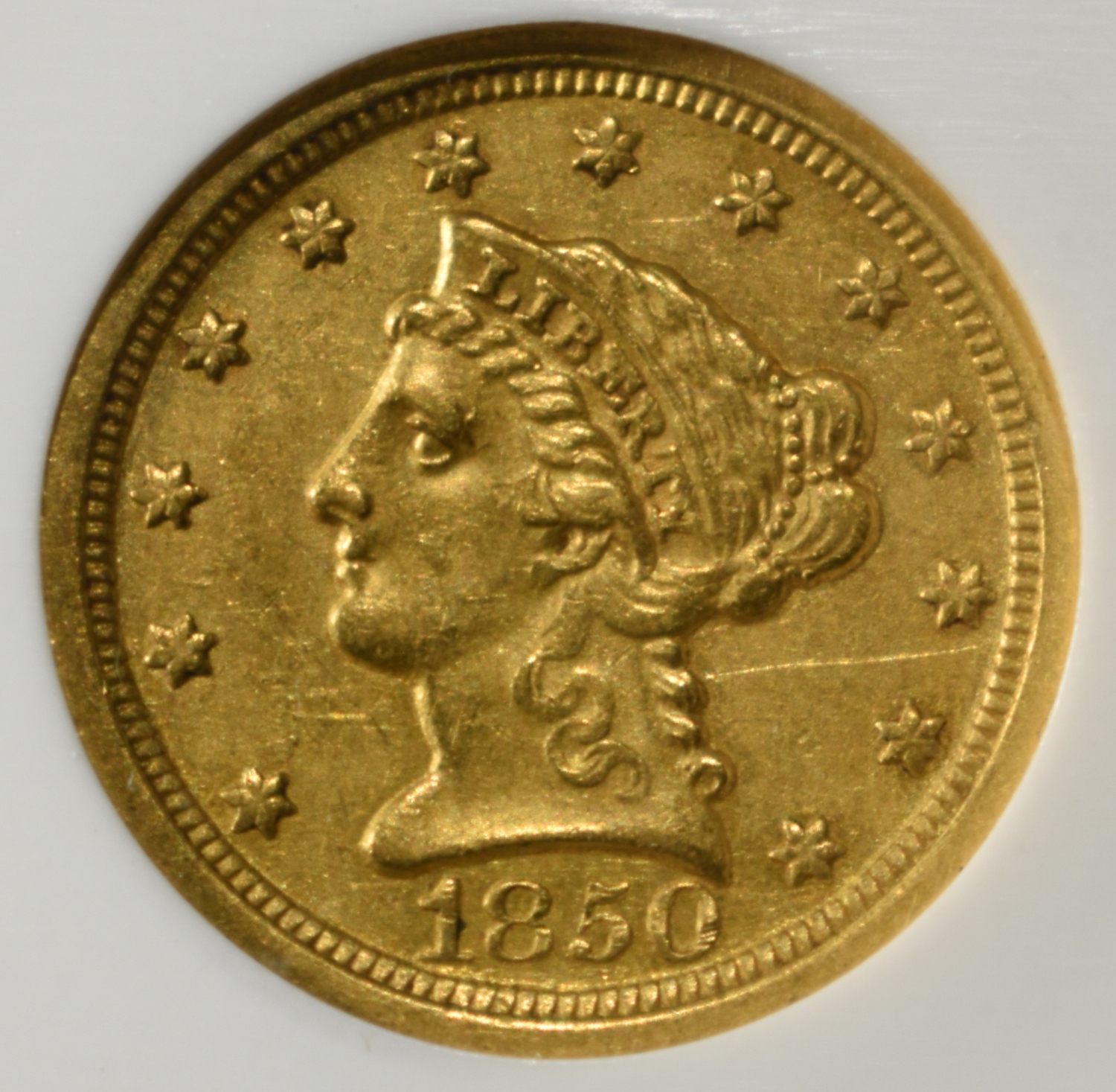 1850-O $2.50 GOLD LIBERTY PCI BU
