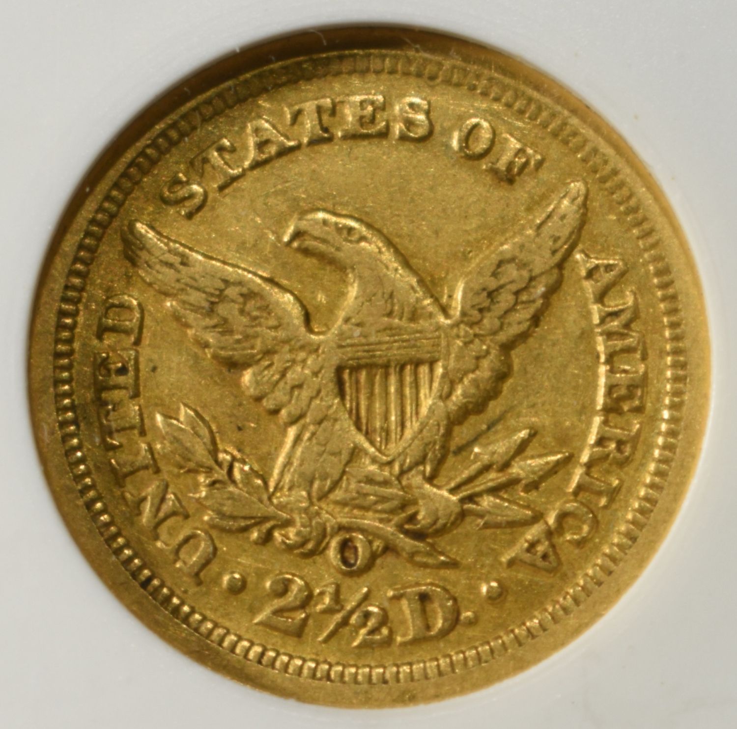 1850-O $2.50 GOLD LIBERTY PCI BU