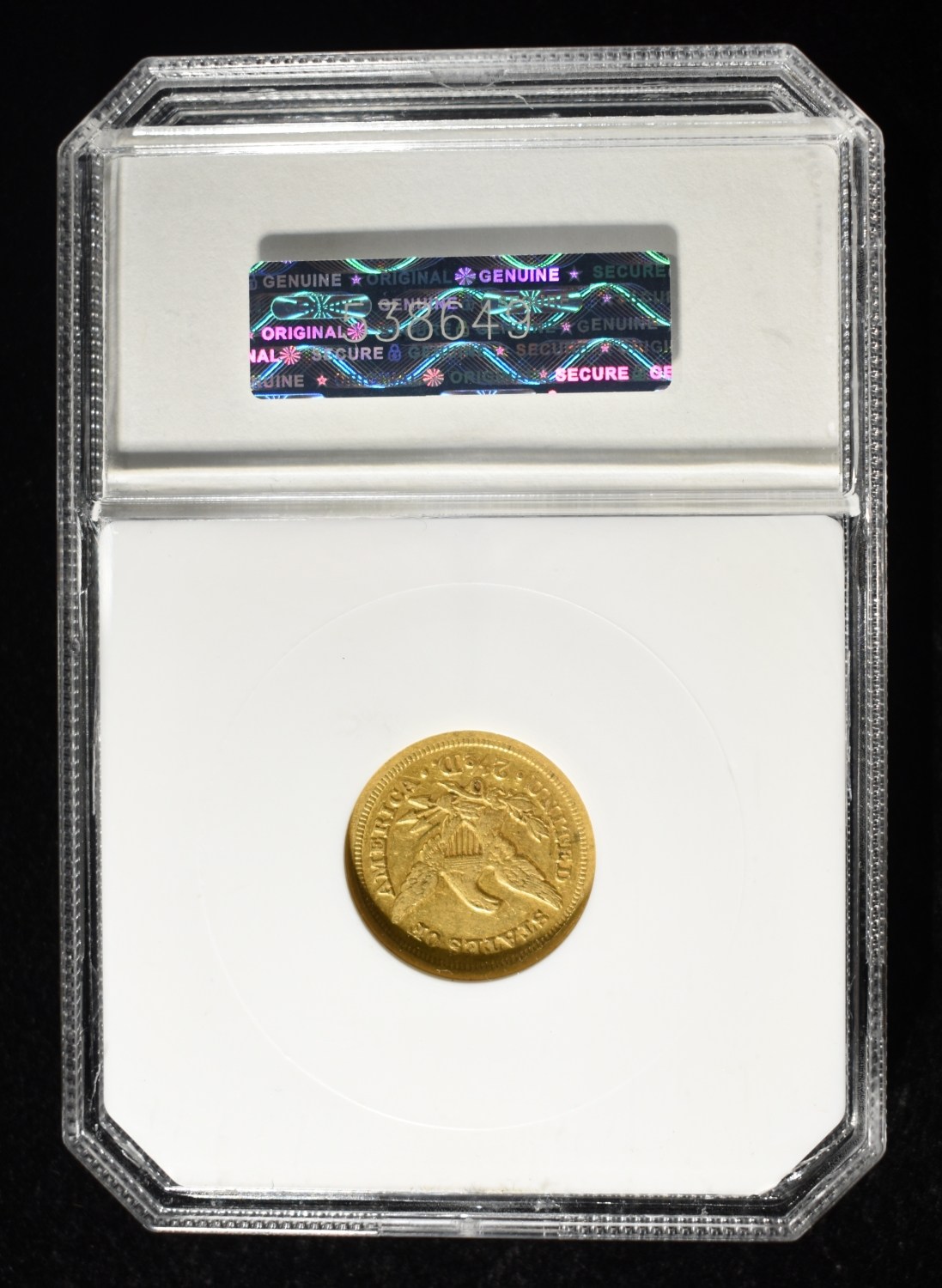 1850-O $2.50 GOLD LIBERTY PCI BU