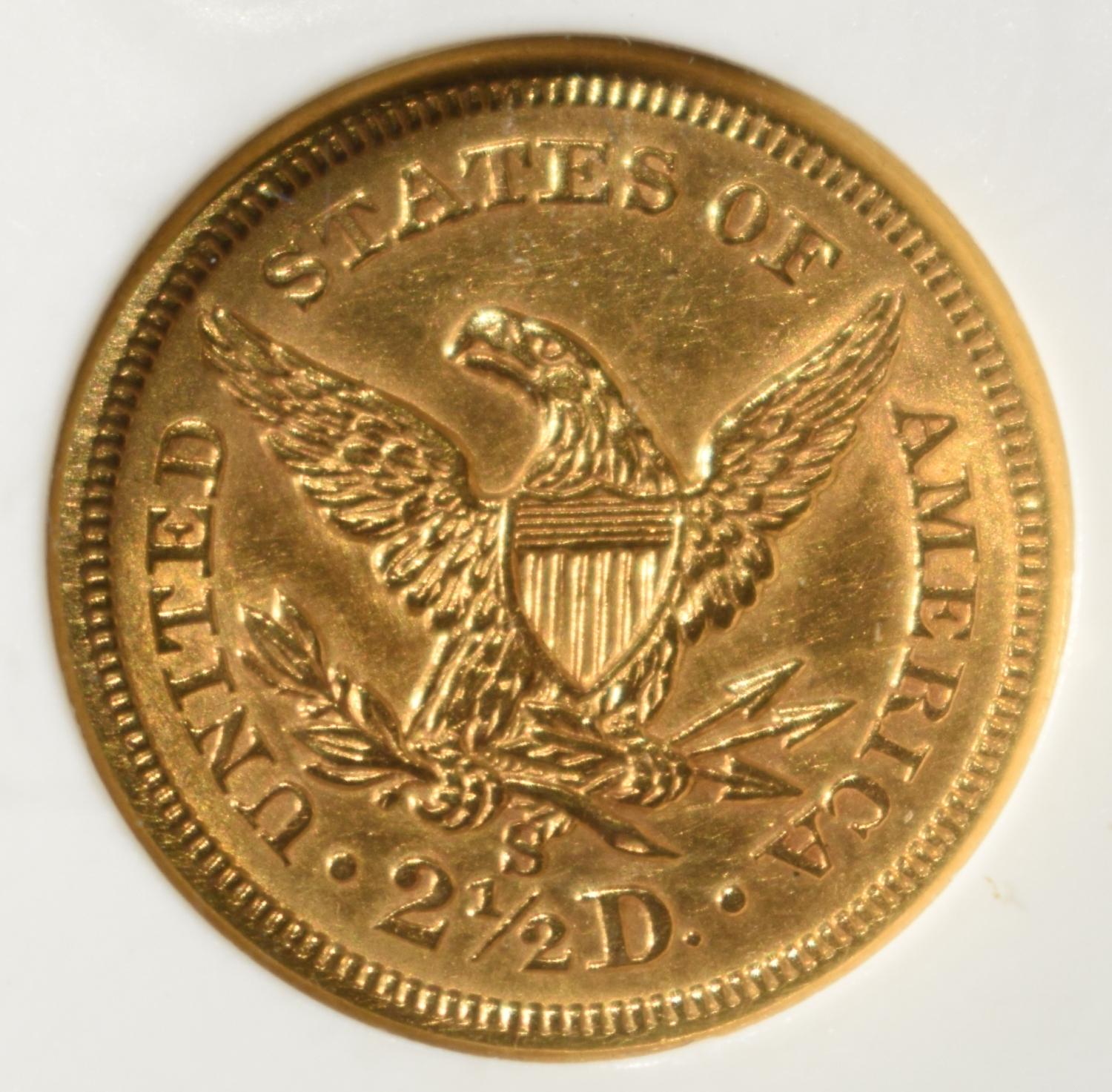 1875-S $2.50 GOLD LIBERTY PCI BU